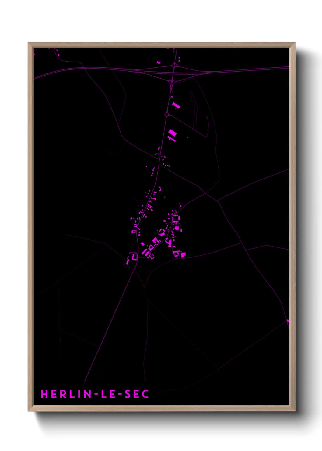 Un poster carteHerlin-le-Sec