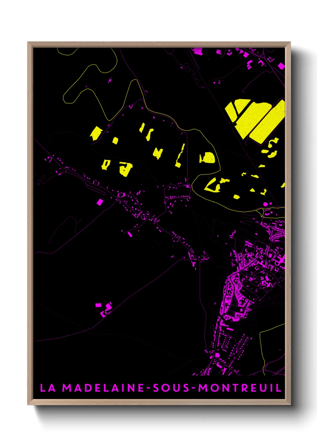 Un poster carteLa Madelaine-sous-Montreuil
