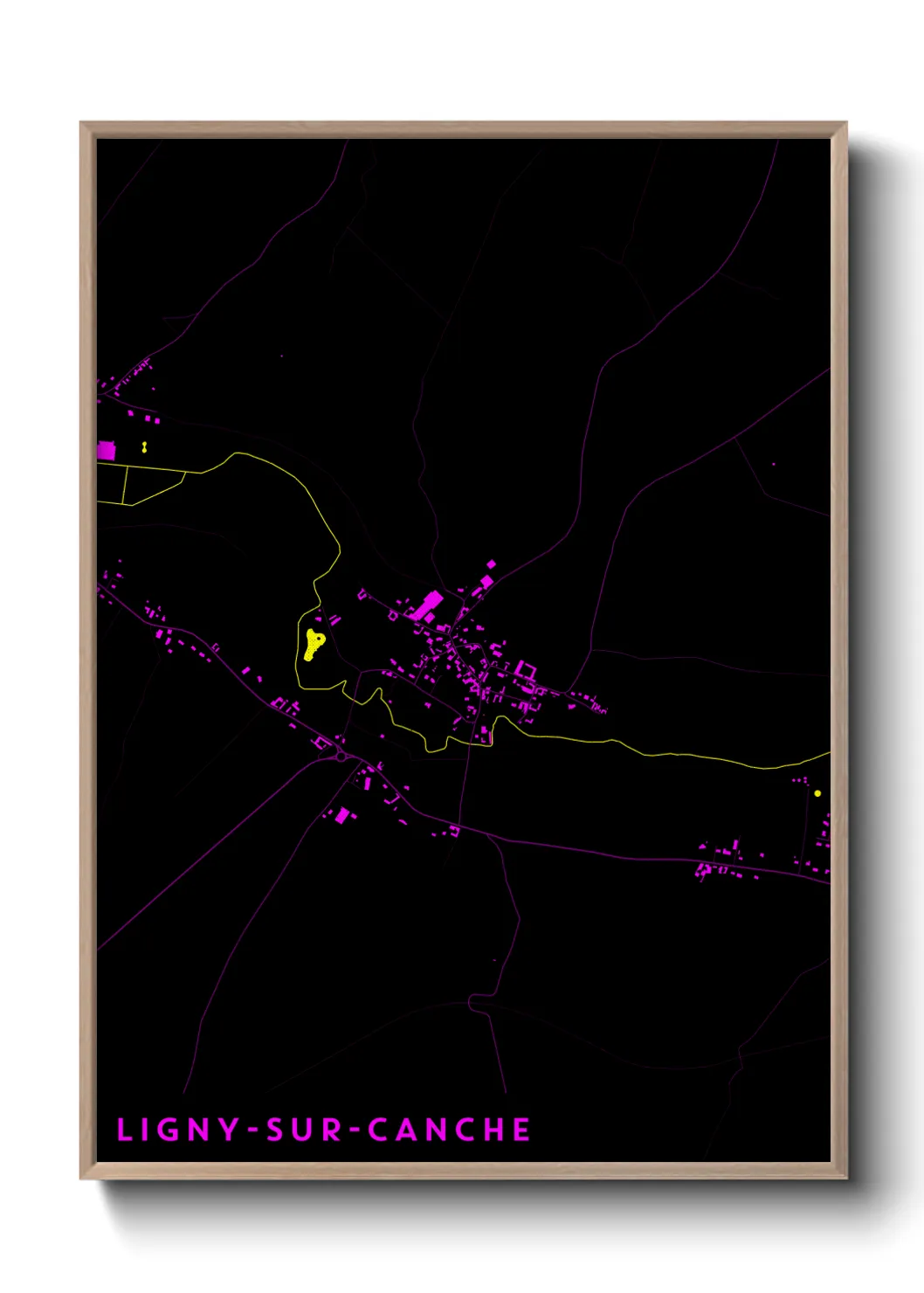 Un poster carteLigny-sur-Canche