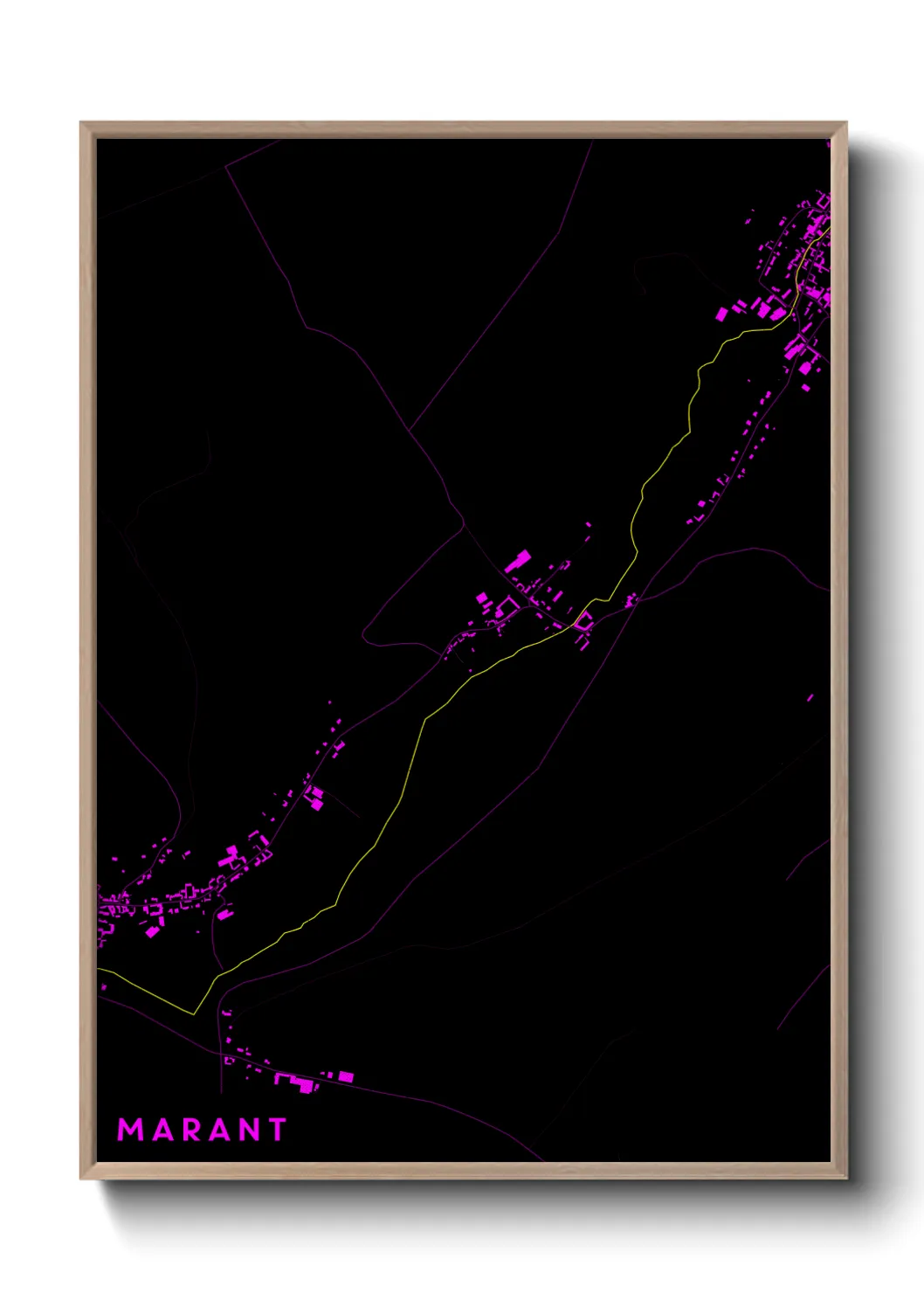 Une affiche de carte sur Marant