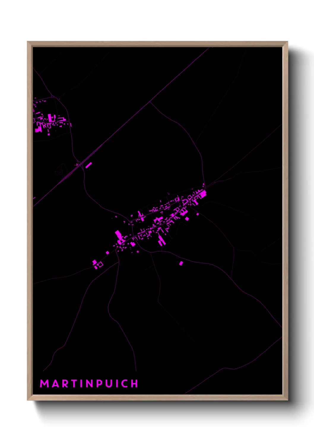 Une affiche de carte sur Martinpuich