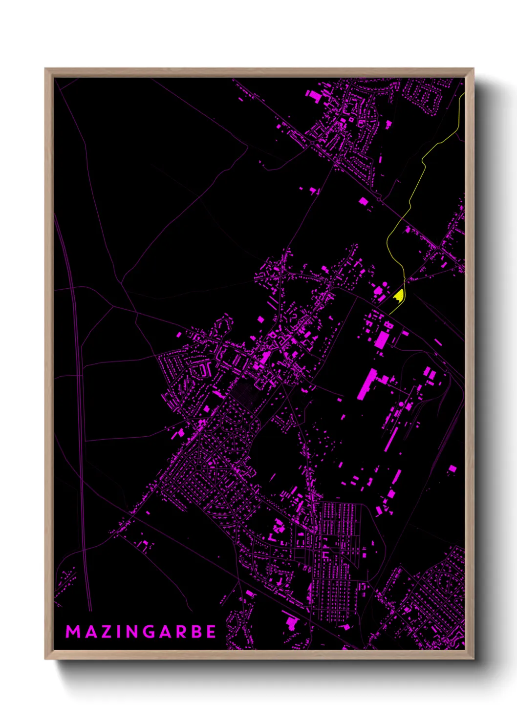 Une affiche de carte sur Mazingarbe