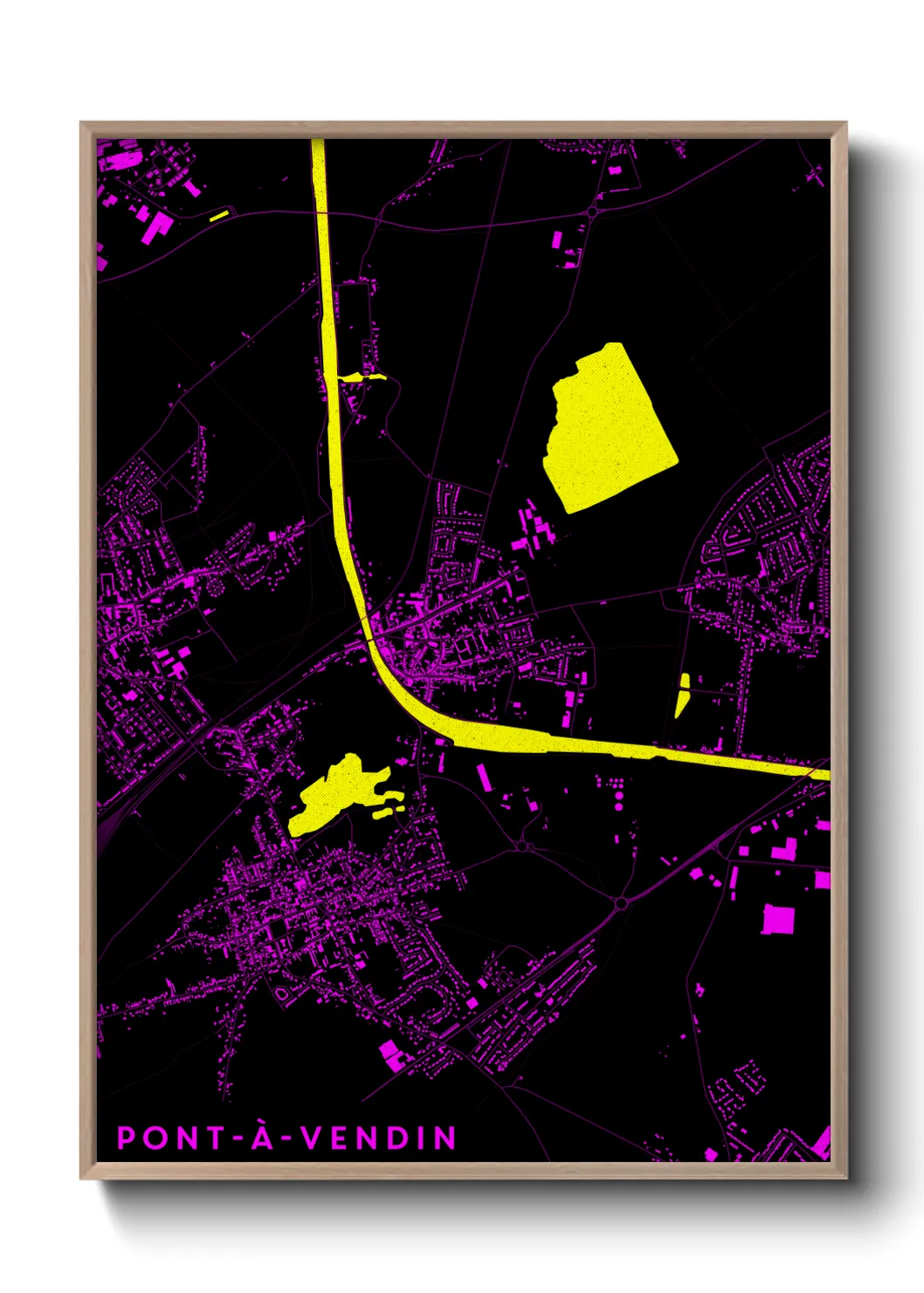 Un poster cartePont-à-Vendin