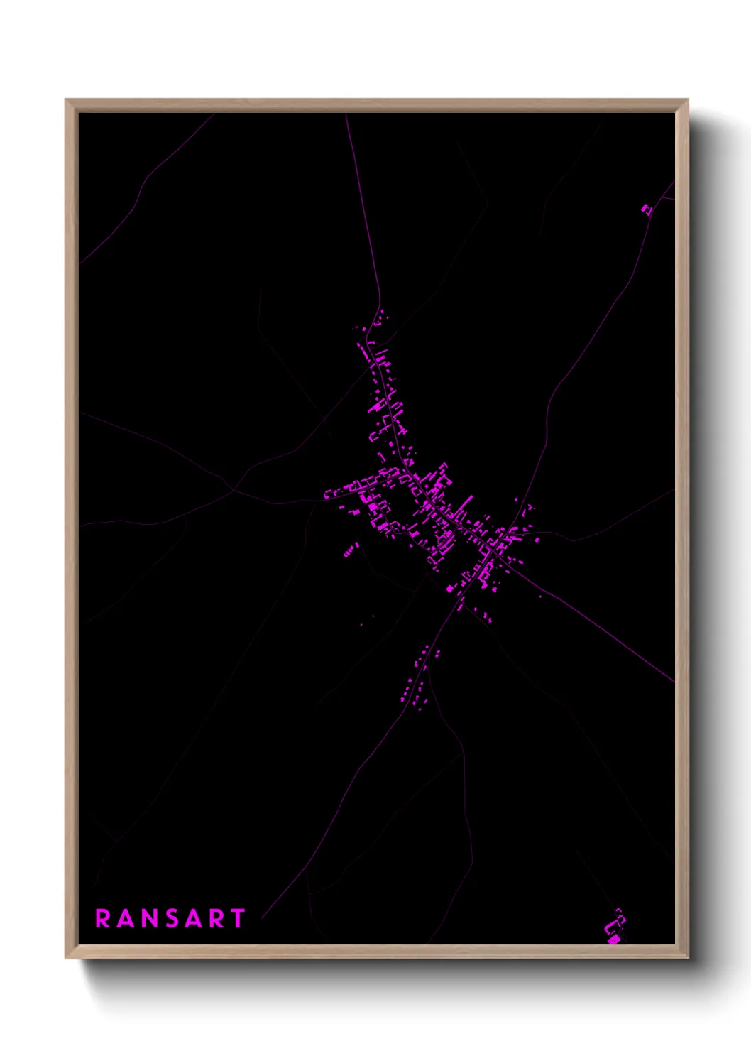 Une affiche de carte sur Ransart