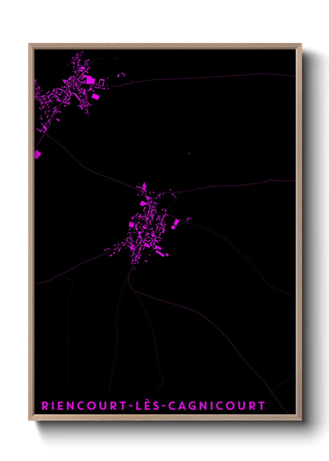 Un poster carteRiencourt-lès-Cagnicourt