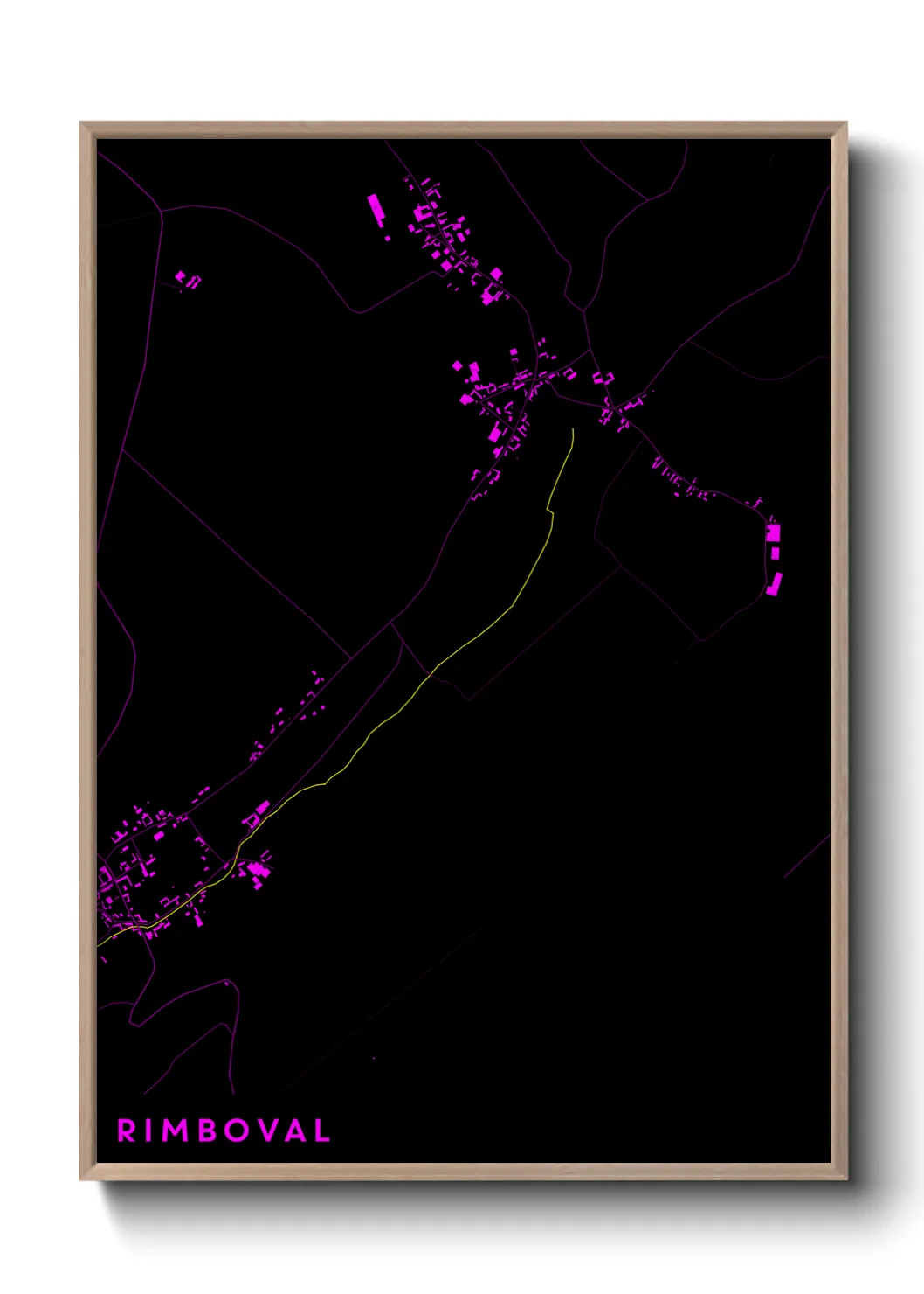 Une affiche de carte sur Rimboval