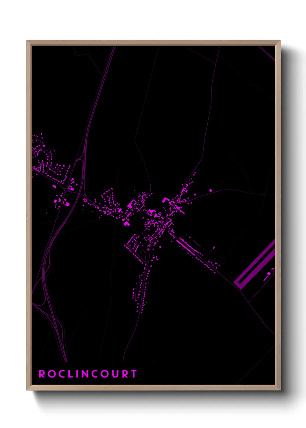 Une affiche de carte sur Roclincourt