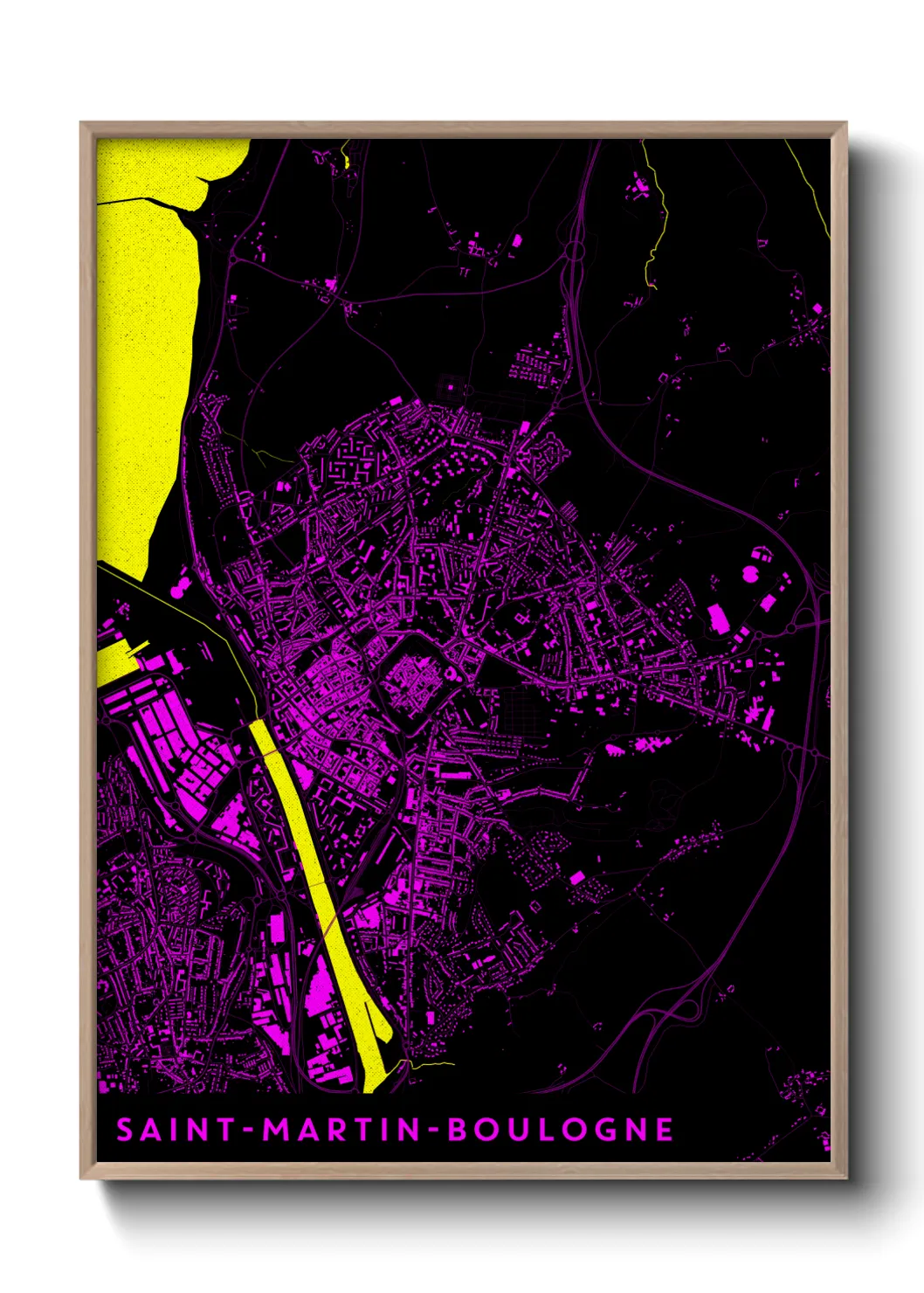 Un poster carteSaint-Martin-Boulogne