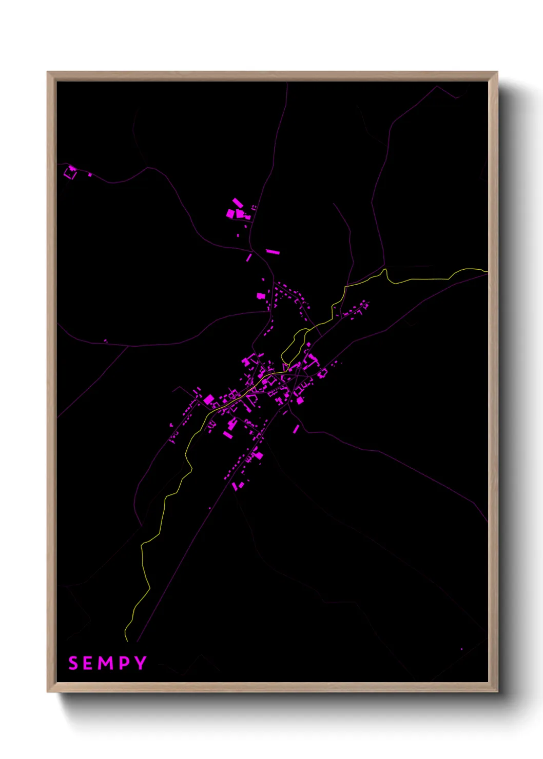 Une affiche de carte sur Sempy