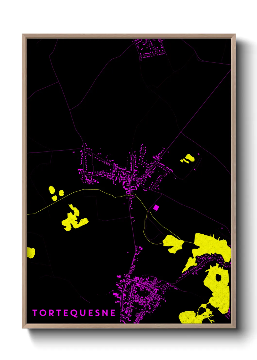 Une affiche de carte sur Tortequesne