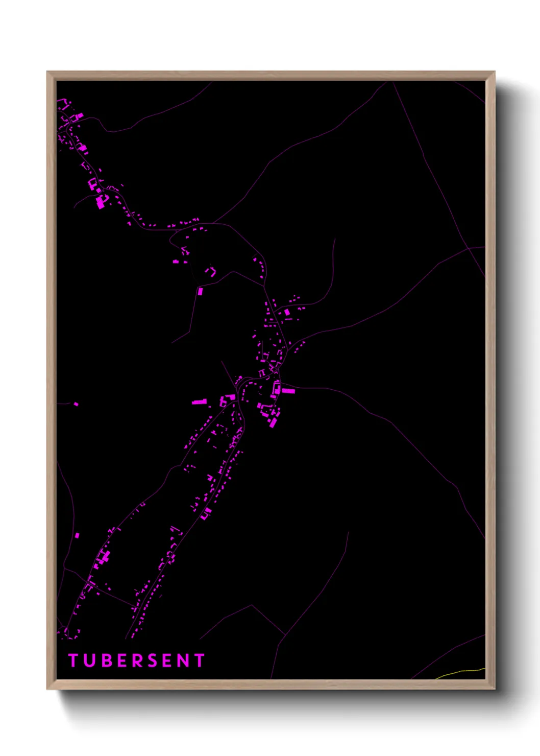 Une affiche de carte sur Tubersent