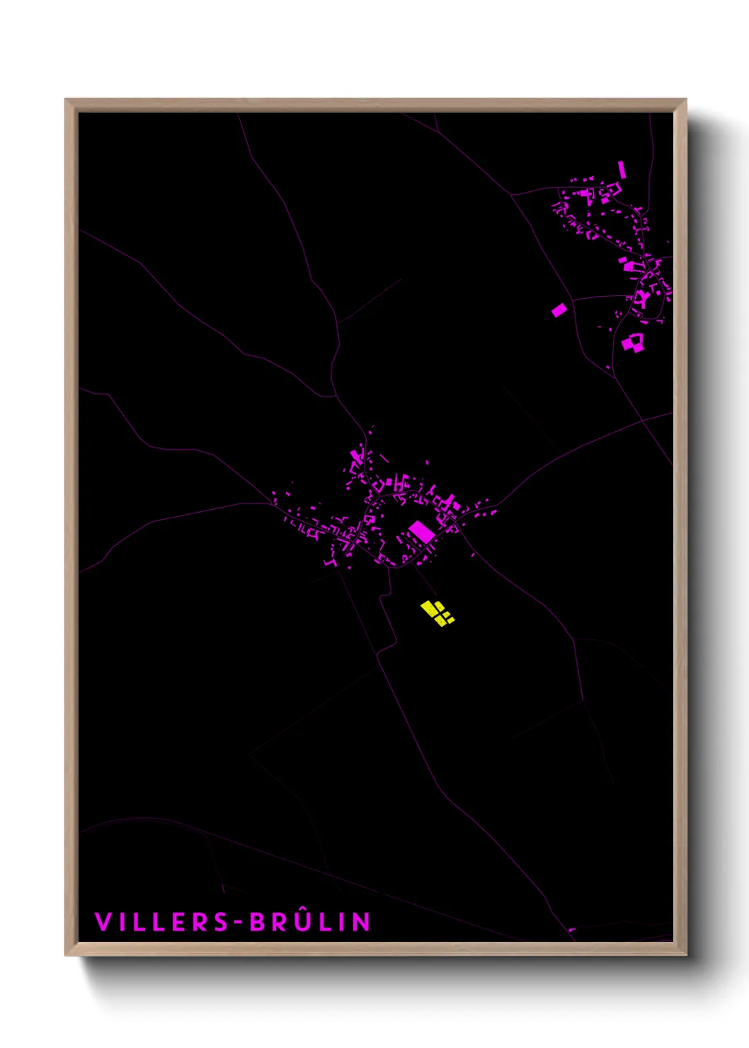 Un poster carteVillers-Brûlin