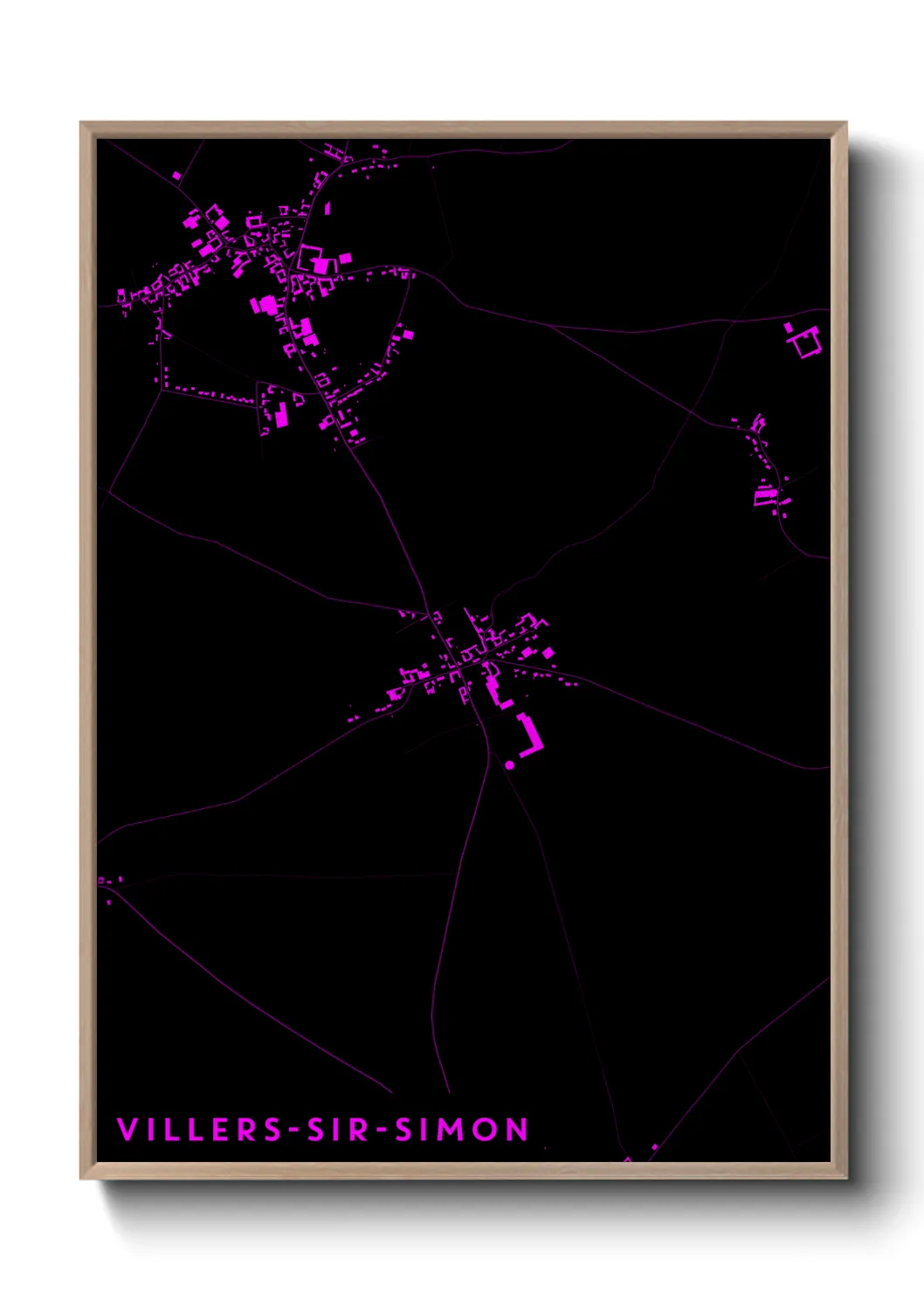 Un poster carteVillers-Sir-Simon