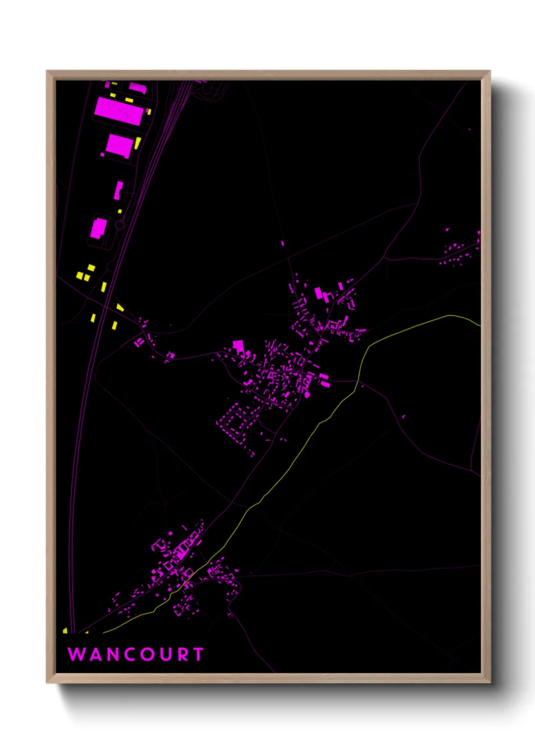 Une affiche de carte sur Wancourt