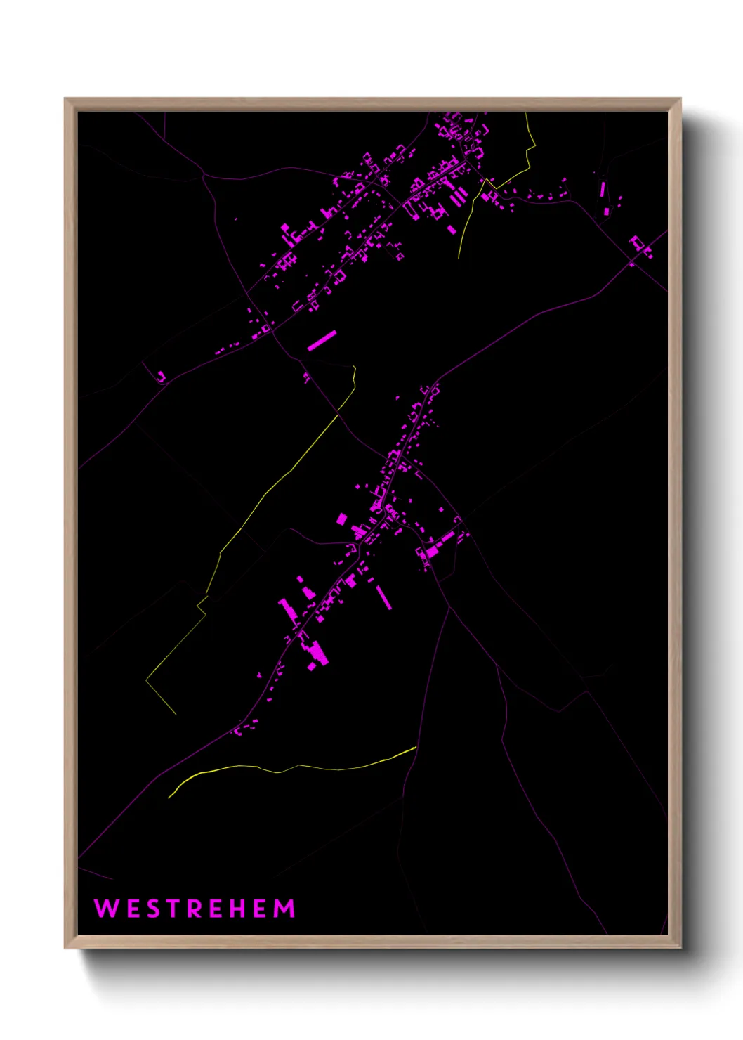 Une affiche de carte sur Westrehem