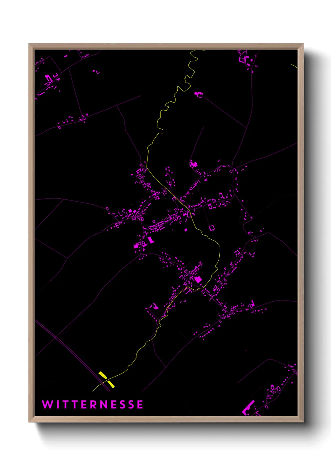 Une affiche de carte sur Witternesse