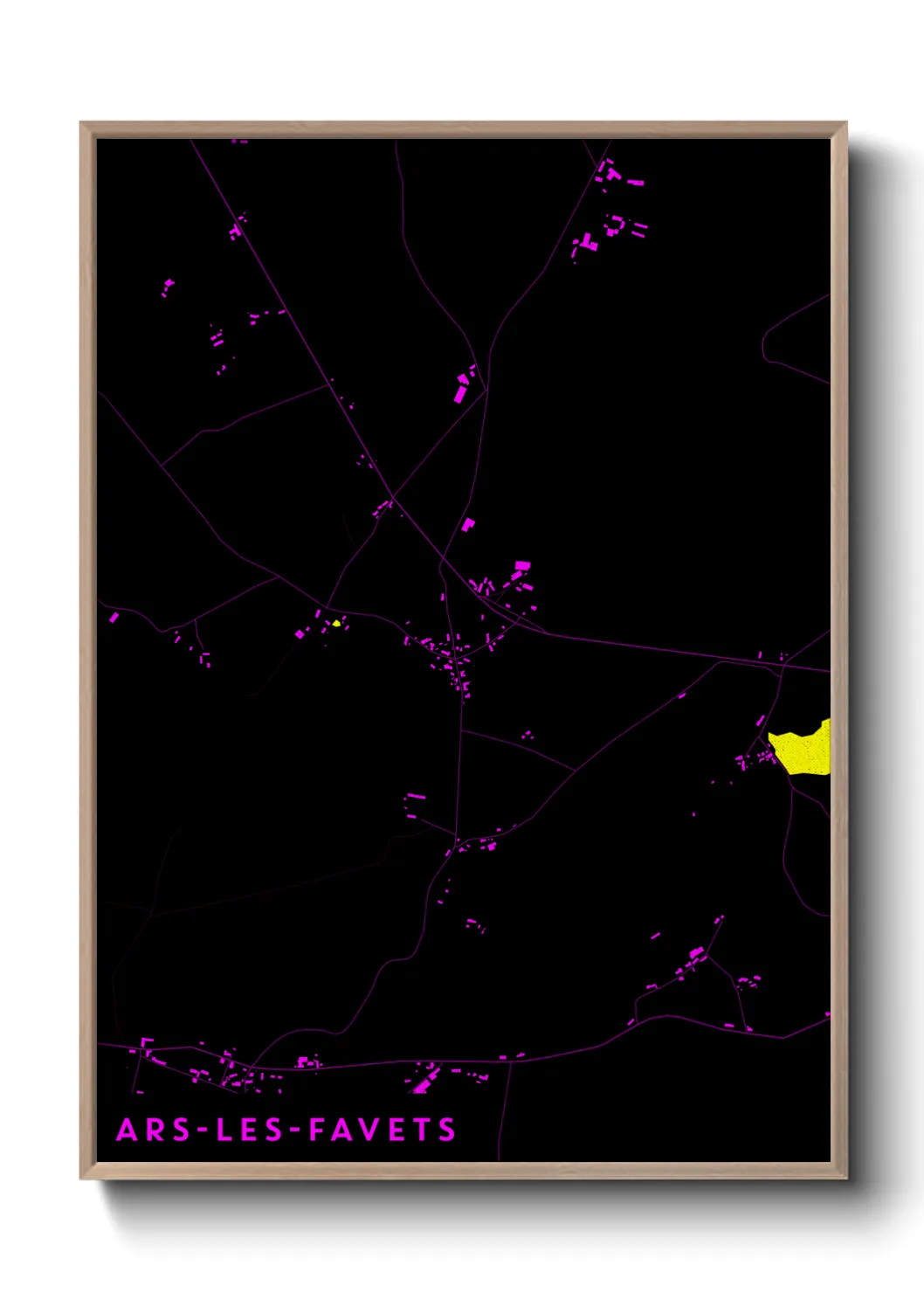Un poster carteArs-les-Favets