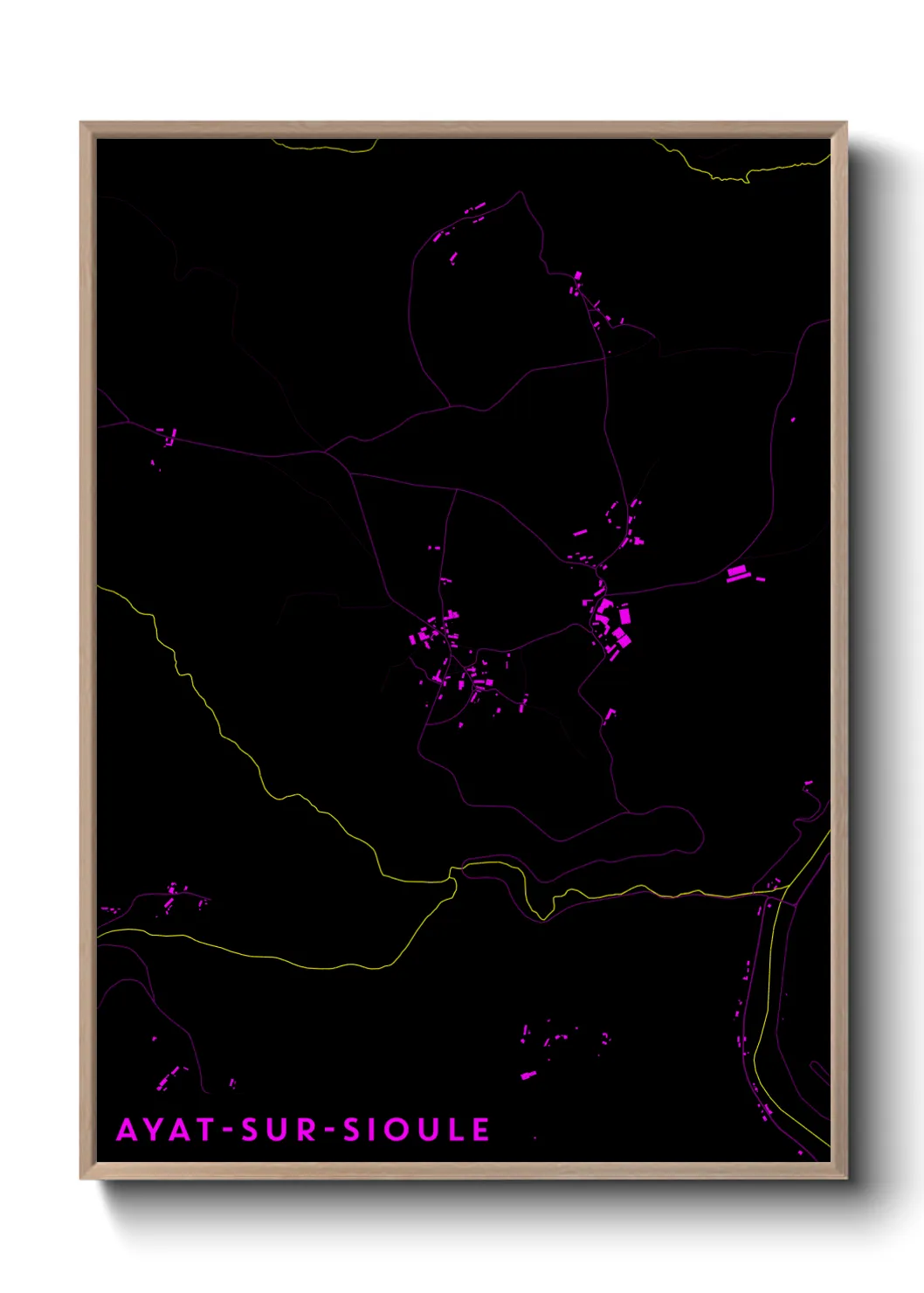 Un poster carteAyat-sur-Sioule