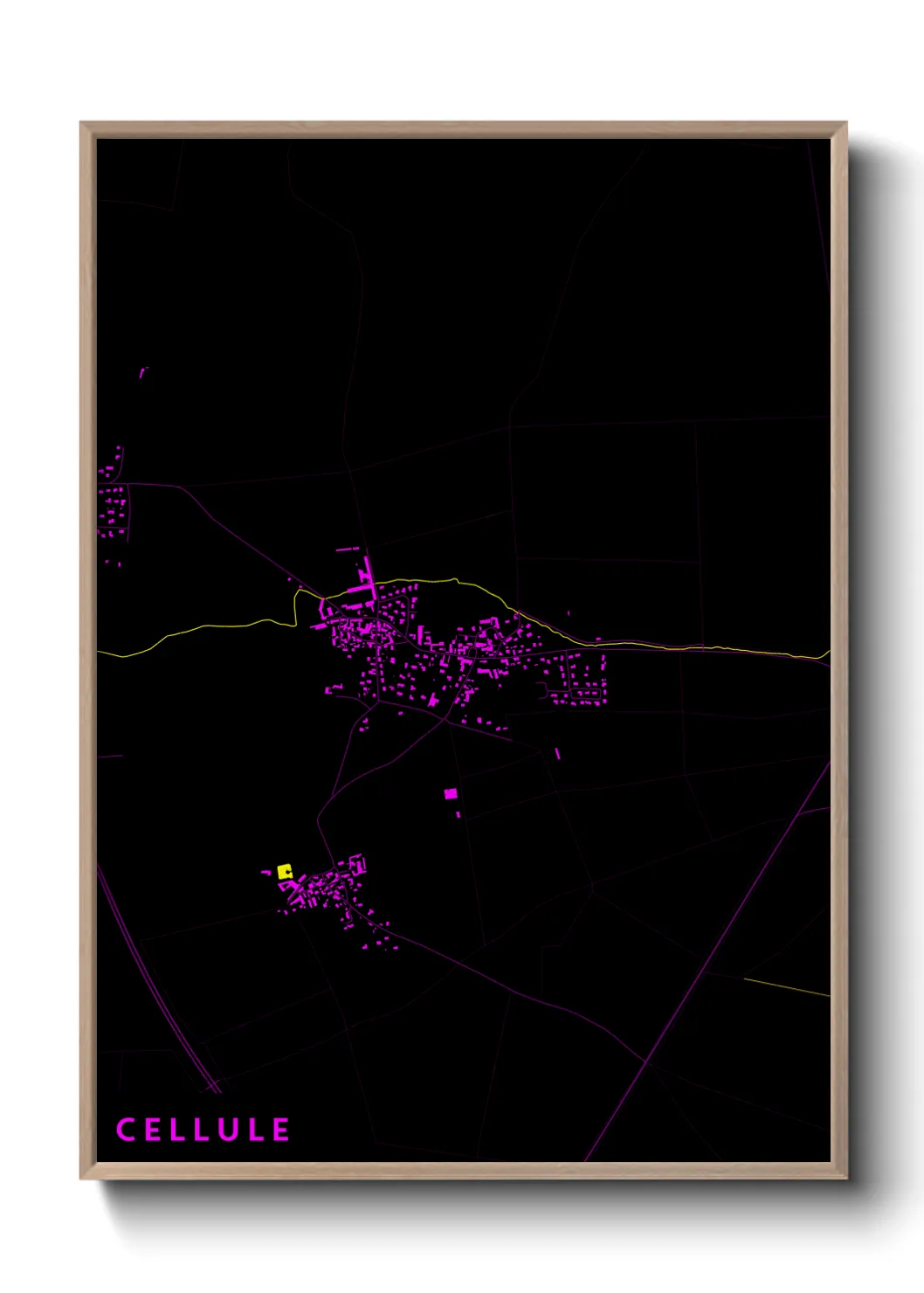 Une affiche de carte sur Cellule