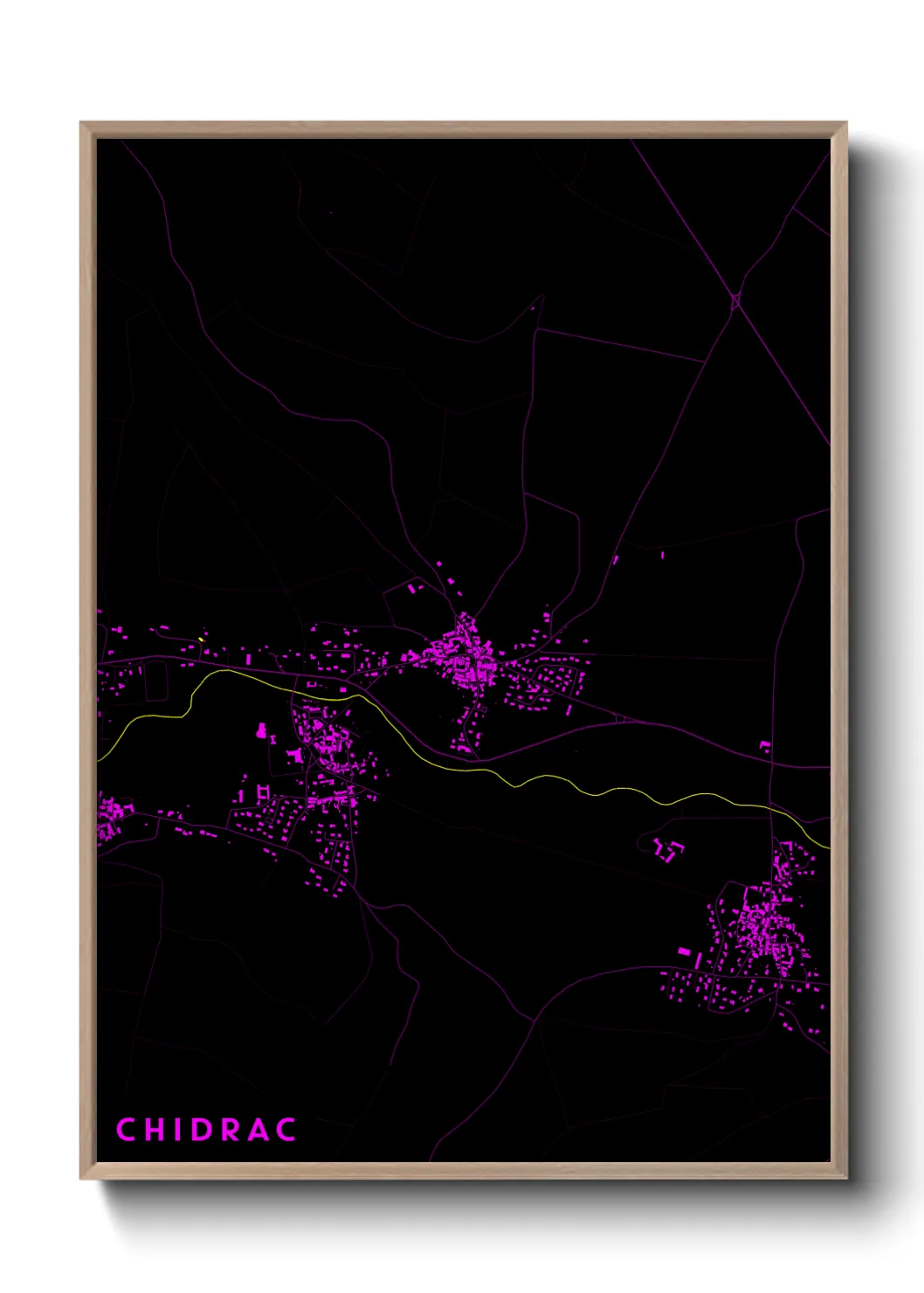 Une affiche de carte sur Chidrac