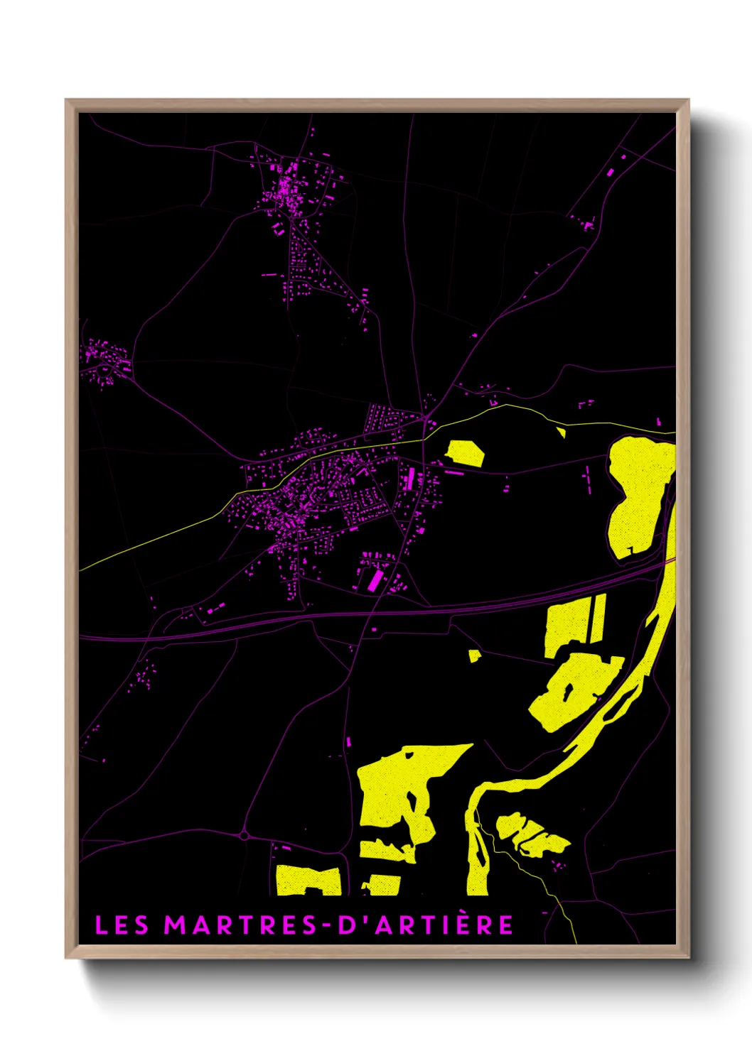 Un poster carteLes Martres-d'Artière