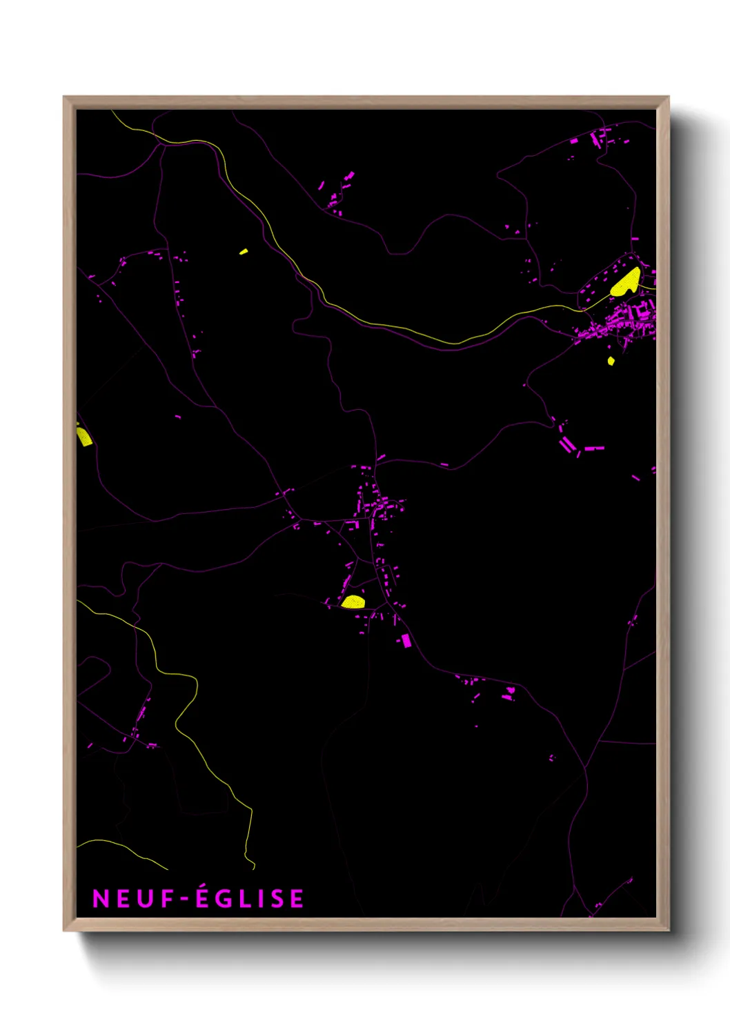 Un poster carteNeuf-Église