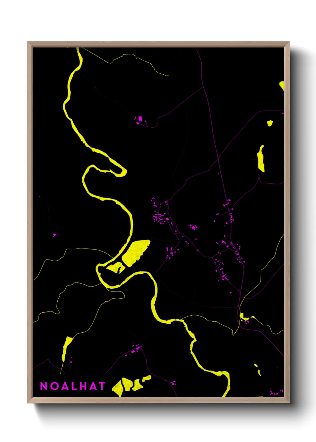 Une affiche de carte sur Noalhat