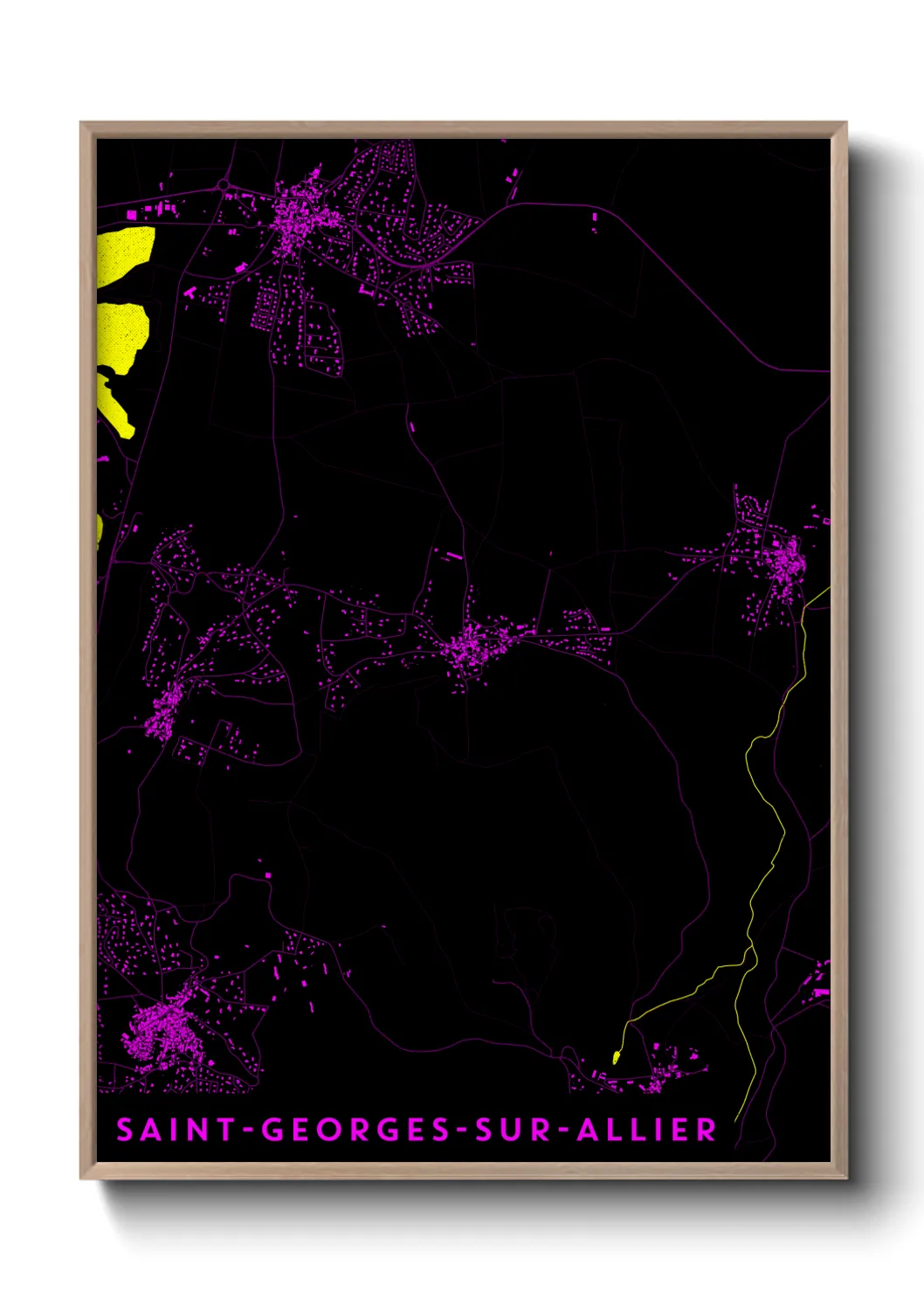 Un poster carteSaint-Georges-sur-Allier