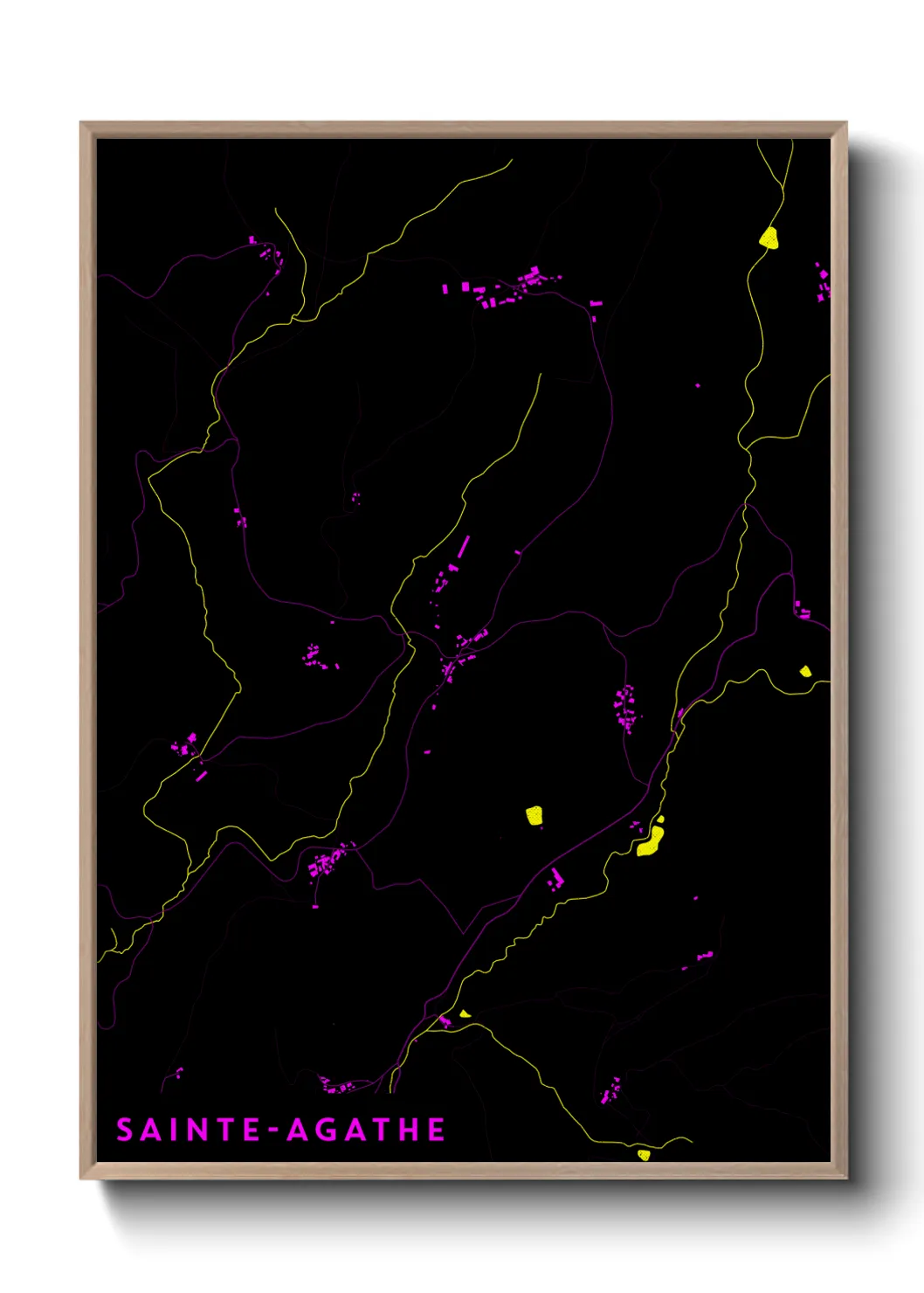 Un poster carteSainte-Agathe