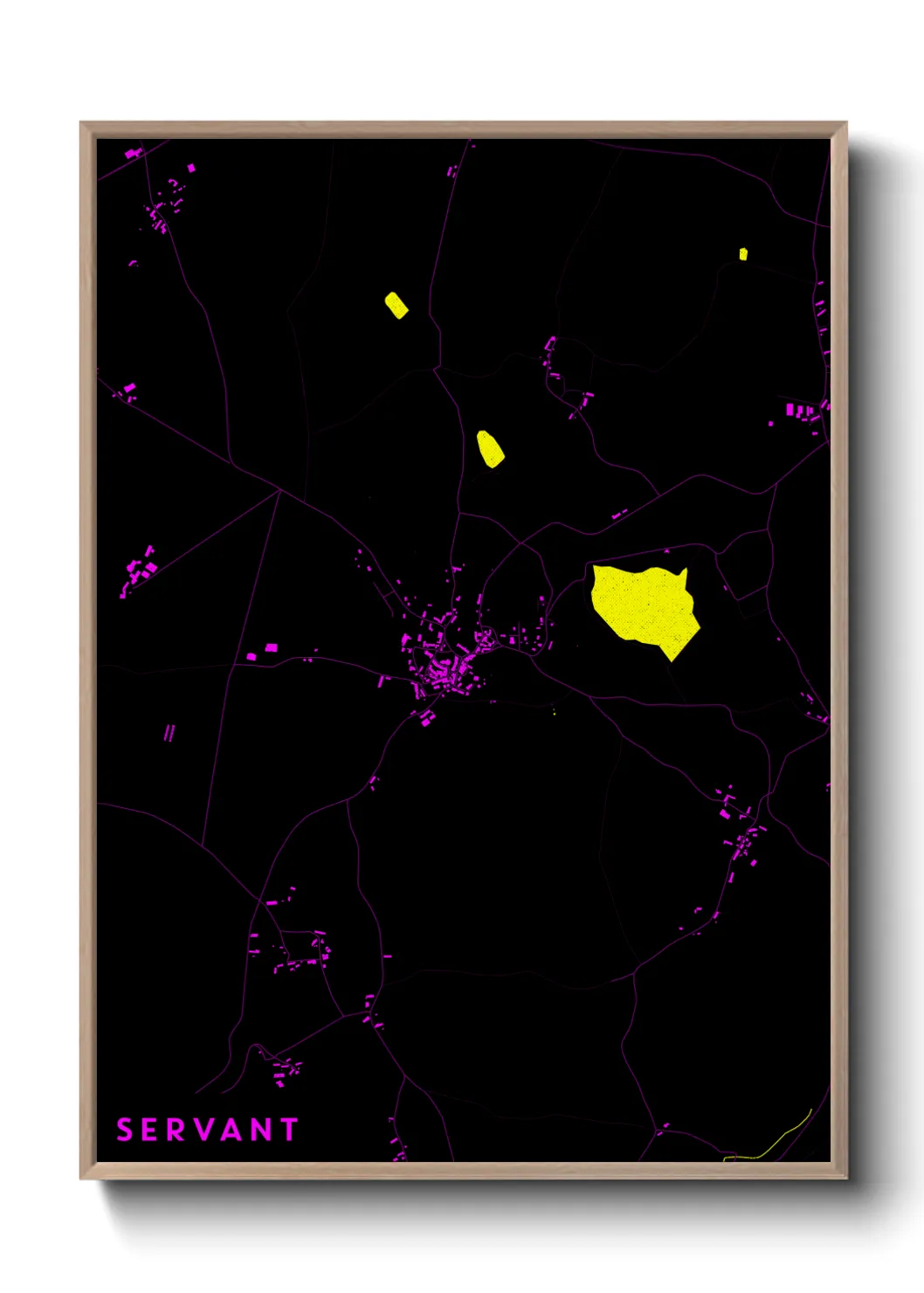 Une affiche de carte sur Servant