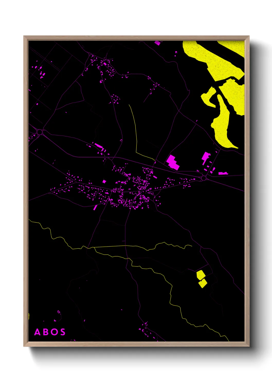 Une affiche de carte sur Abos