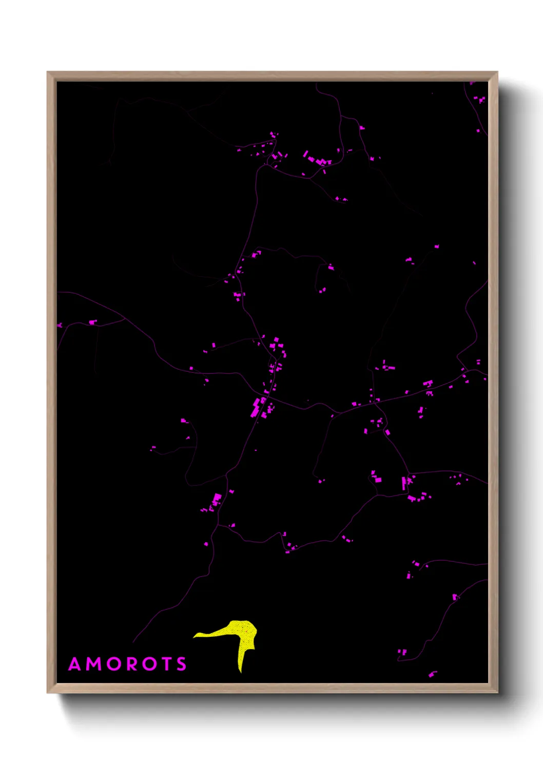 Une affiche de carte sur Amorots