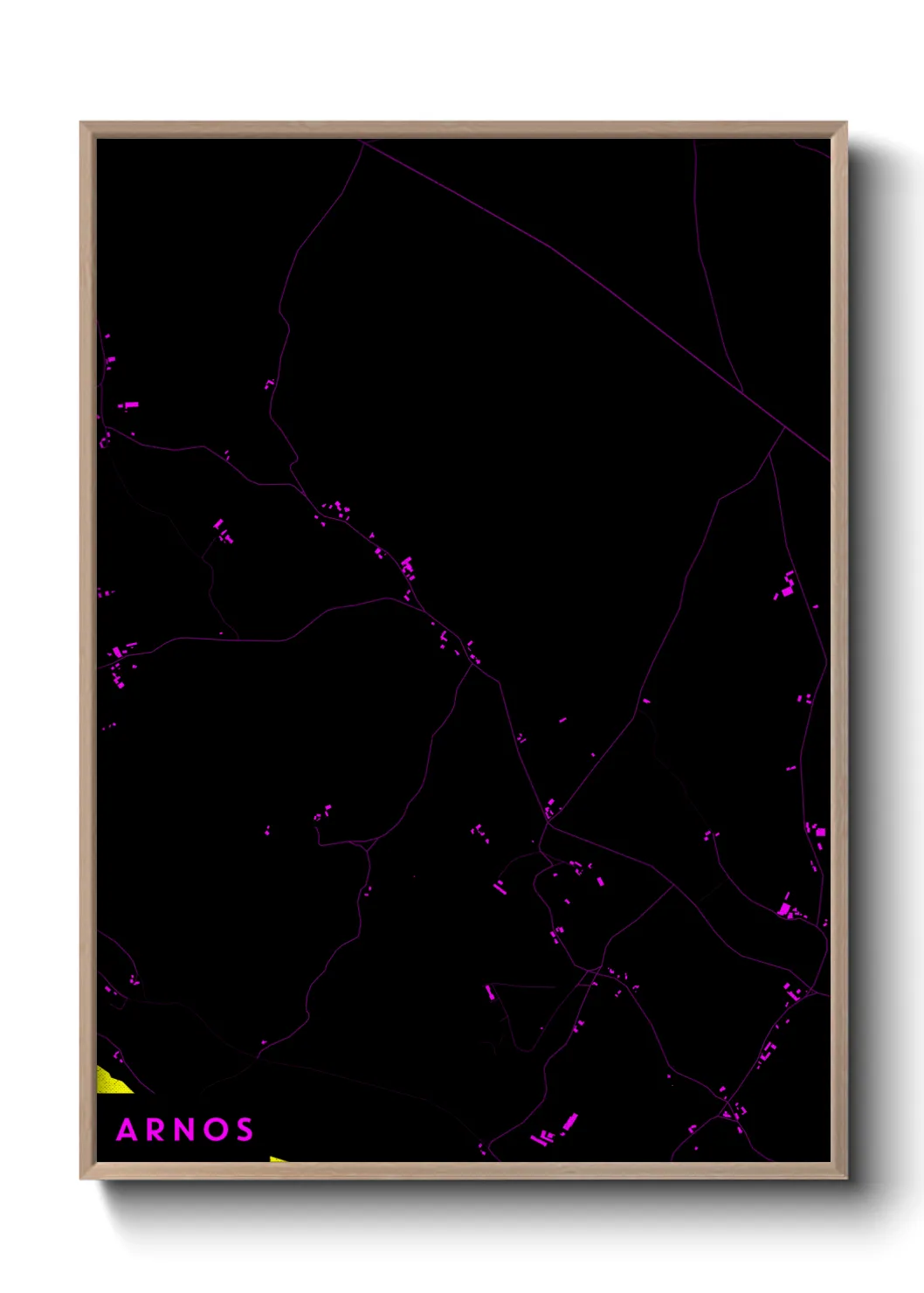 Une affiche de carte sur Arnos