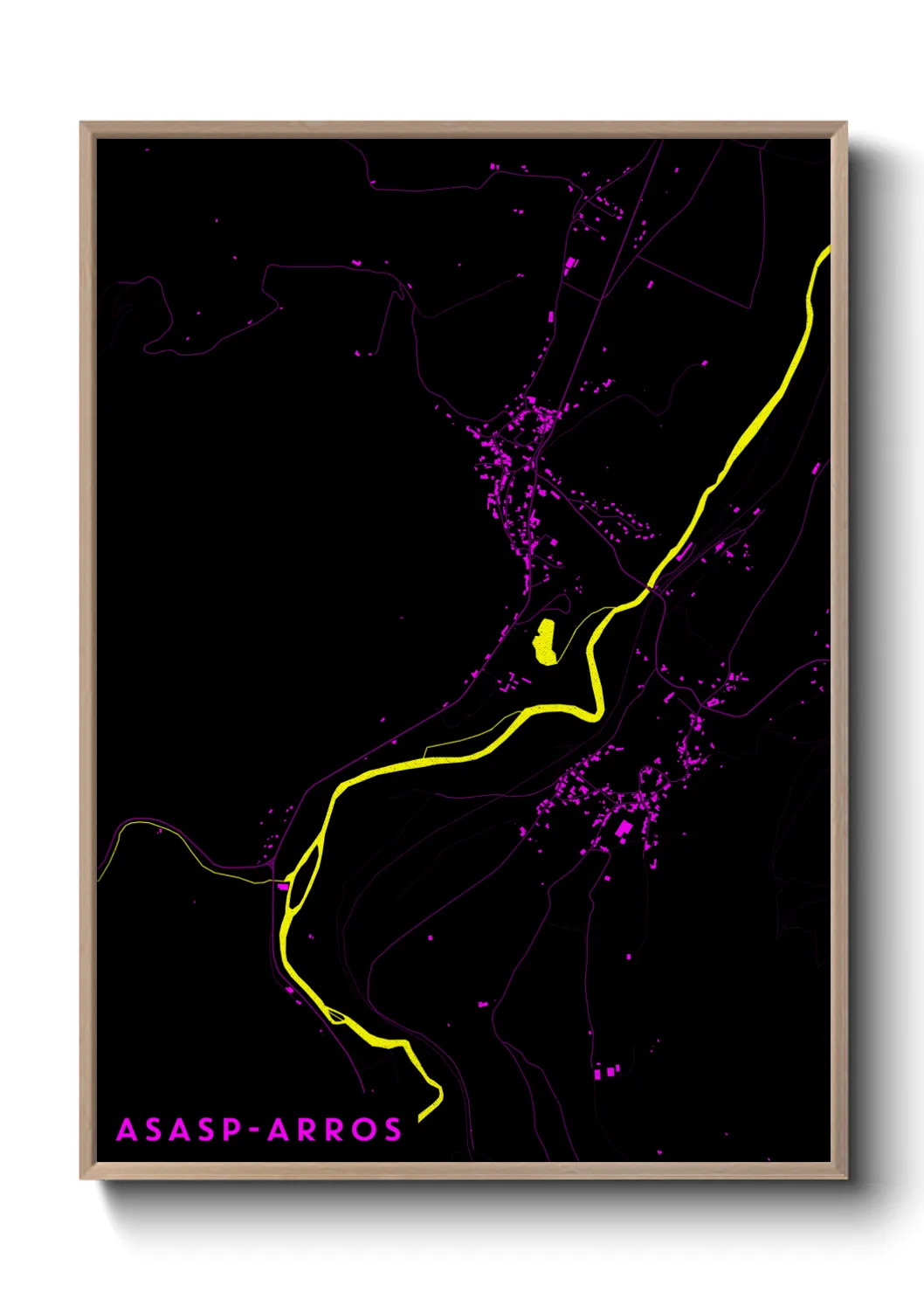 Une affiche de carte sur Asasp-Arros