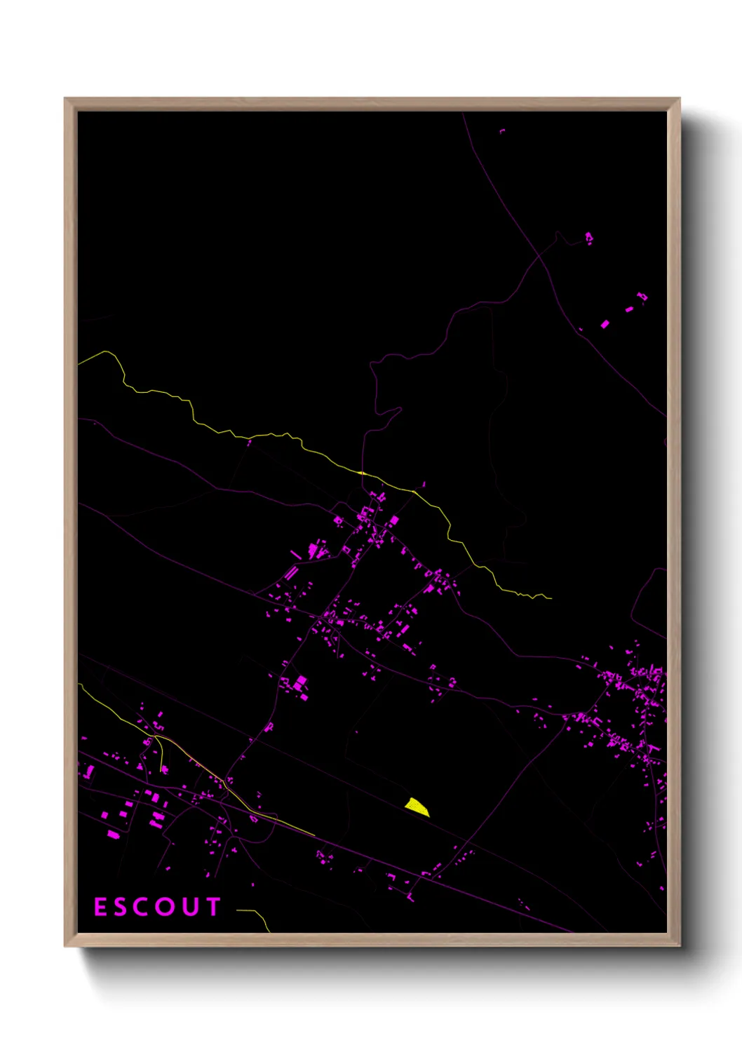 Une affiche de carte sur Escout