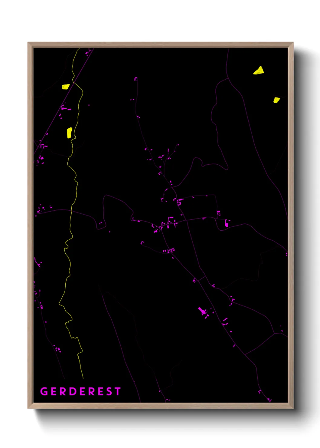 Une affiche de carte sur Gerderest