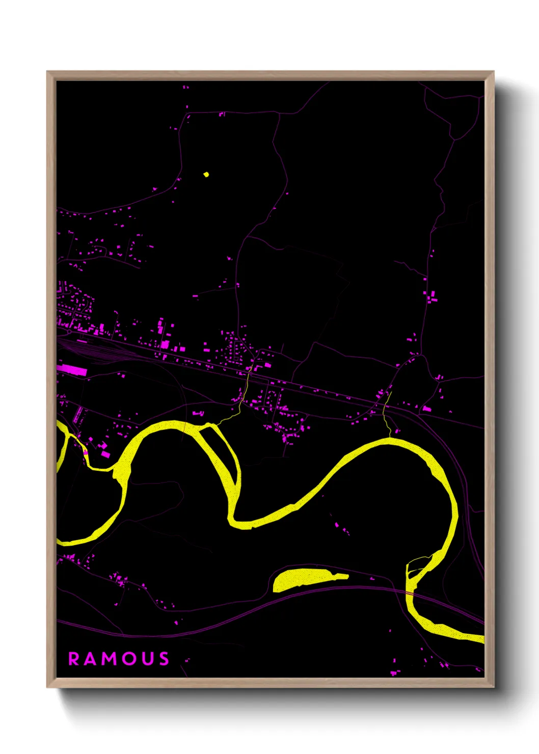 Une affiche de carte sur Ramous