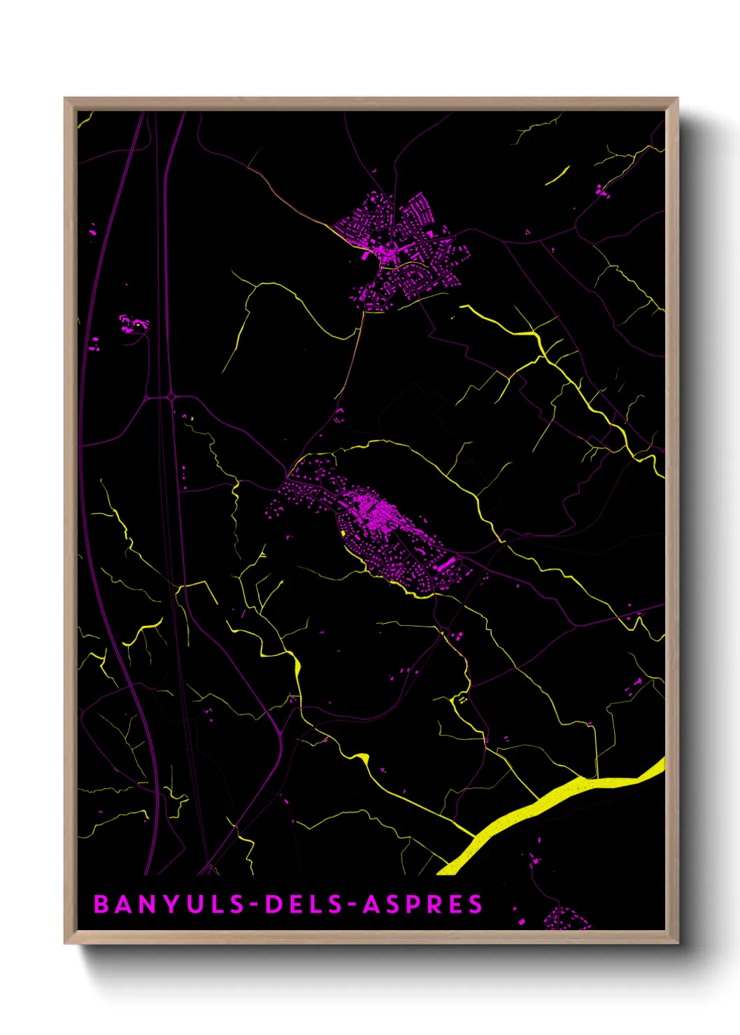 Un poster carteBanyuls-dels-Aspres