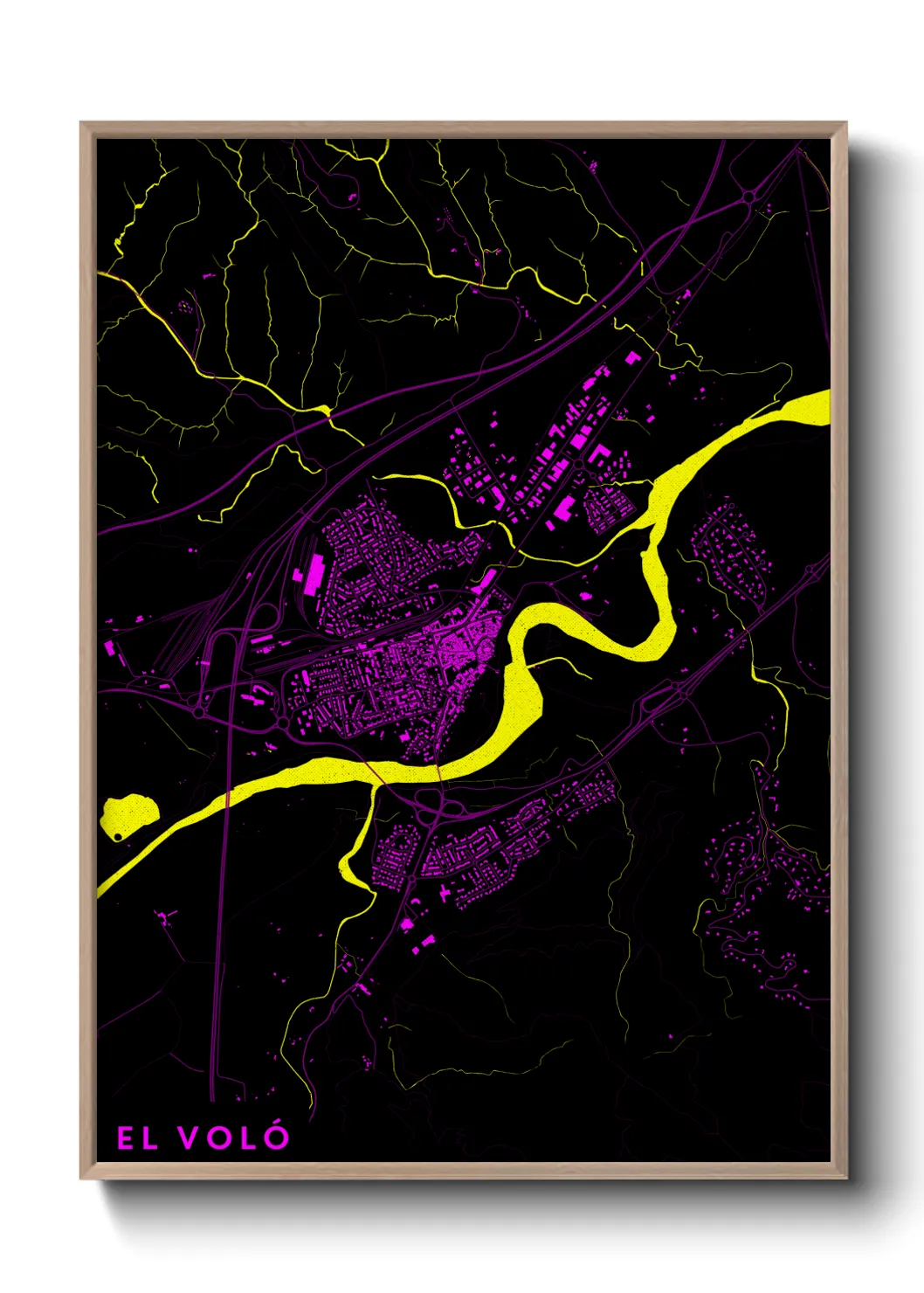 Une affiche de carte sur el Voló