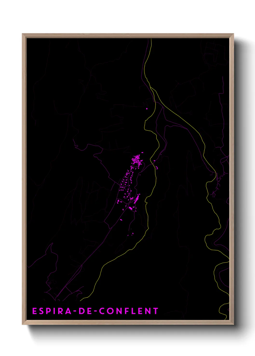 Une affiche de carte sur Espira-de-Conflent