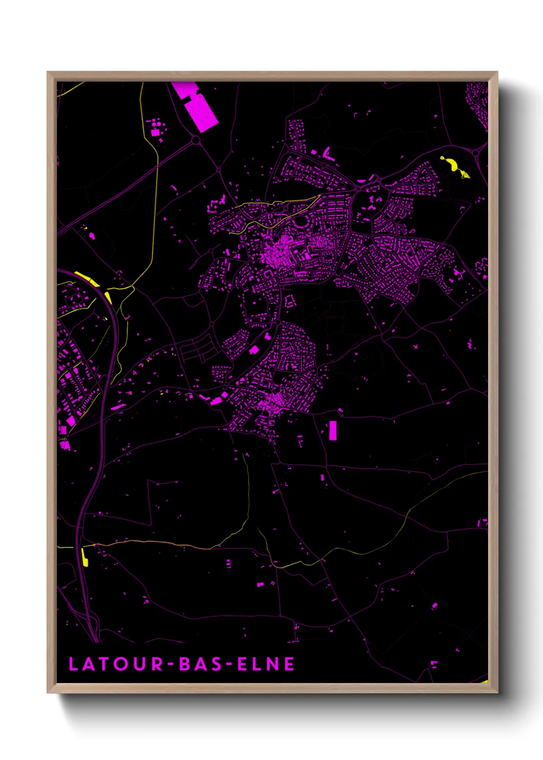Un poster carteLatour-Bas-Elne