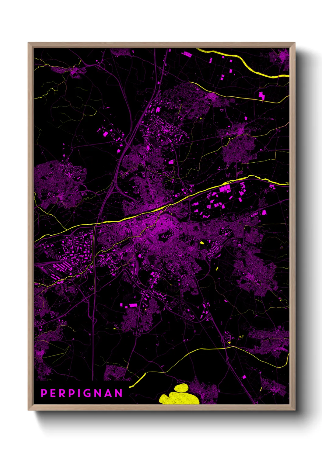 Un poster cartePerpignan
