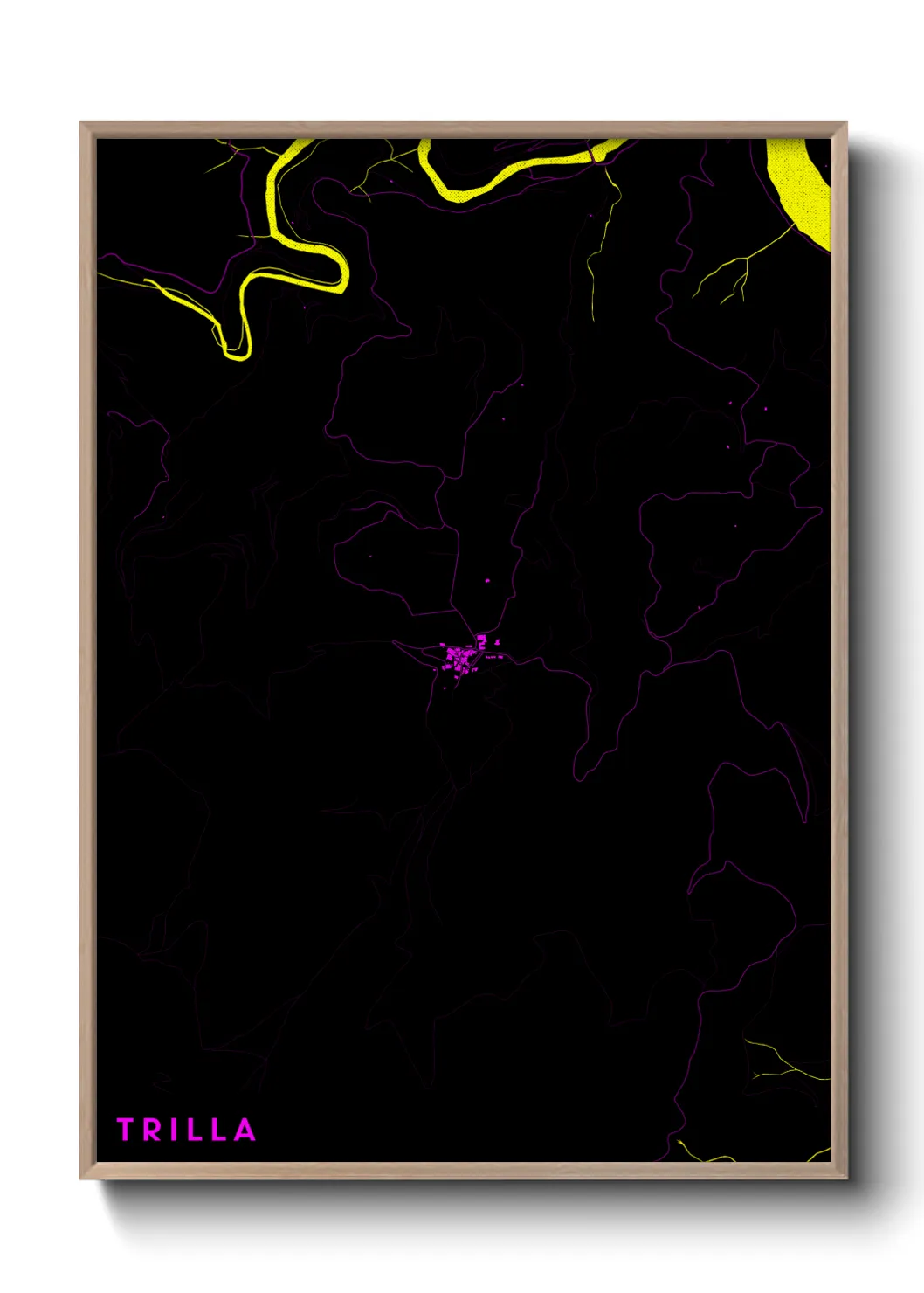 Une affiche de carte sur Trilla