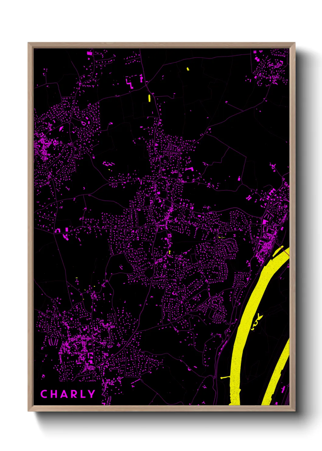 Une affiche de carte sur Charly