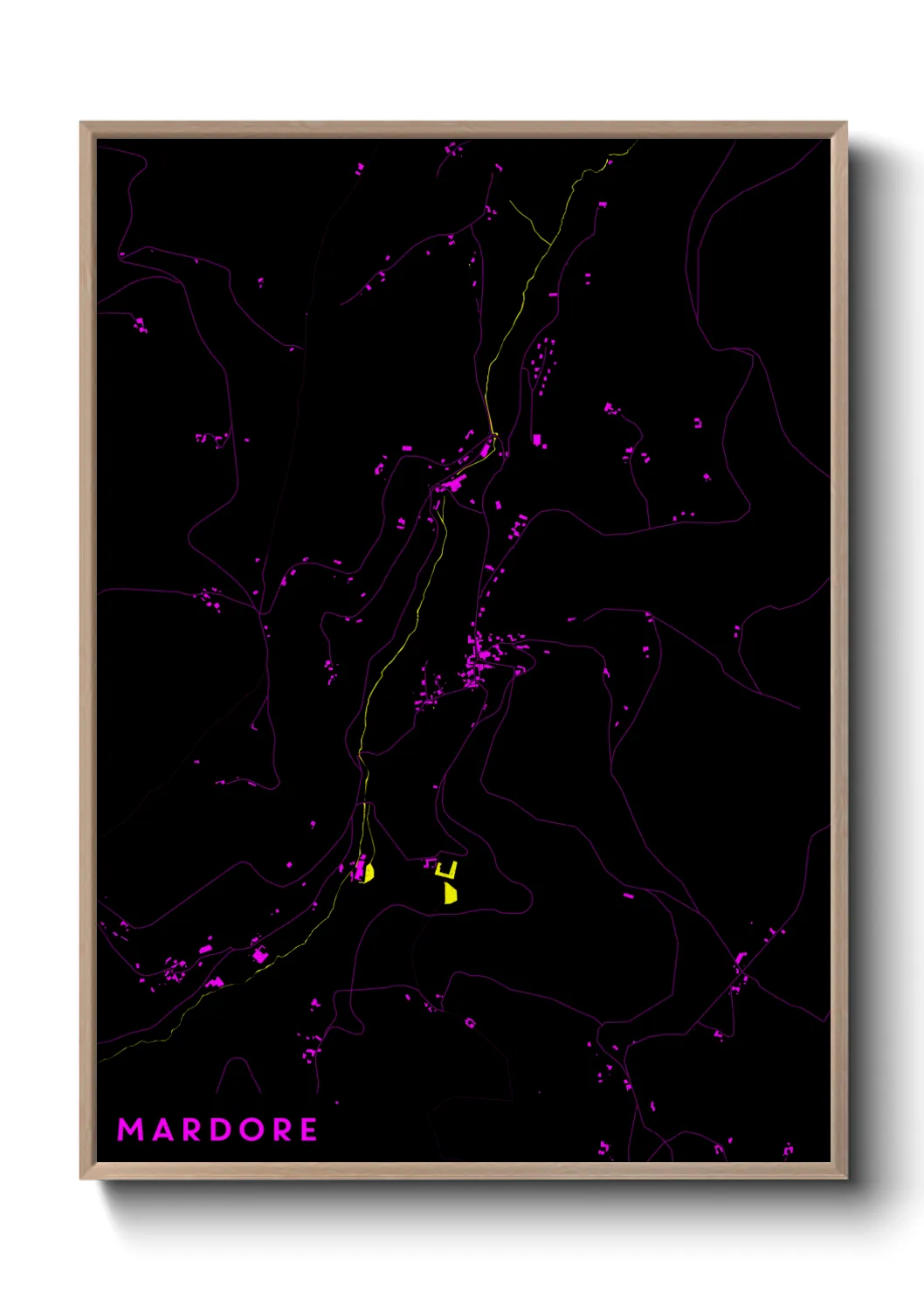 Une affiche de carte sur Mardore