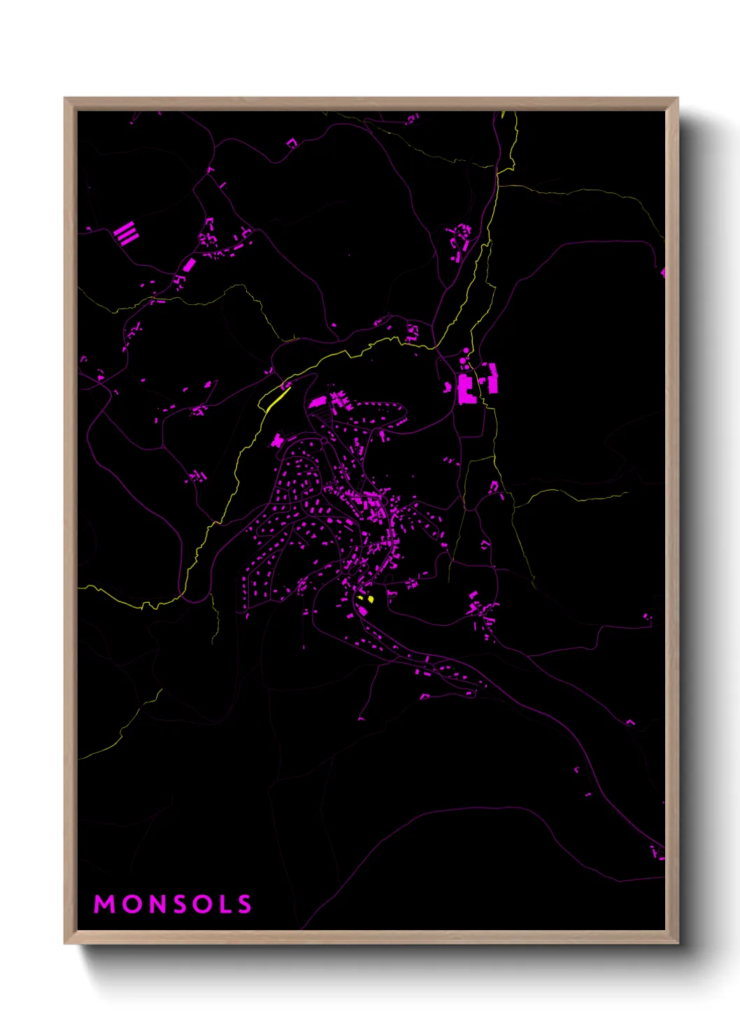 Une affiche de carte sur Monsols