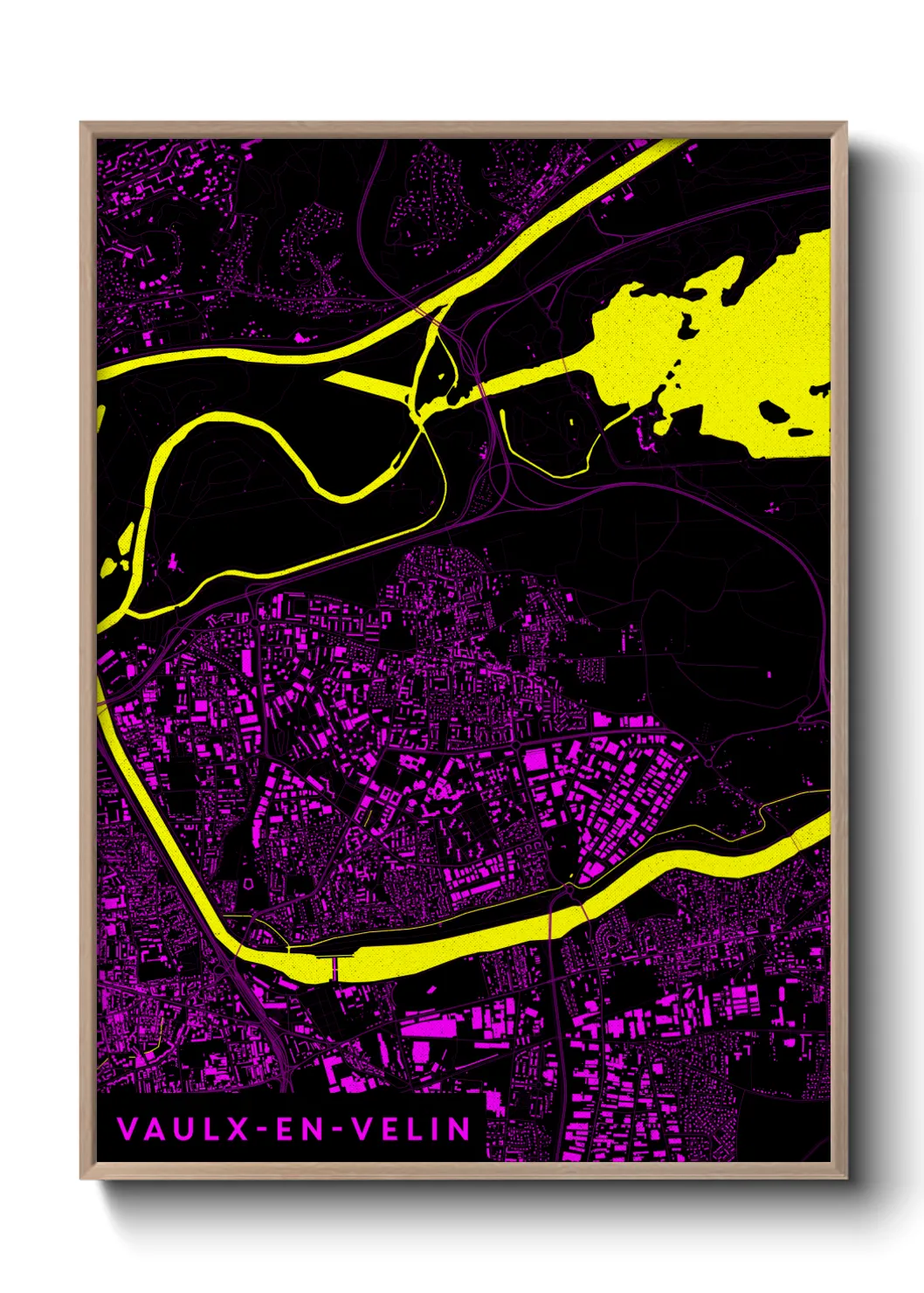 Un poster carteVaulx-en-Velin