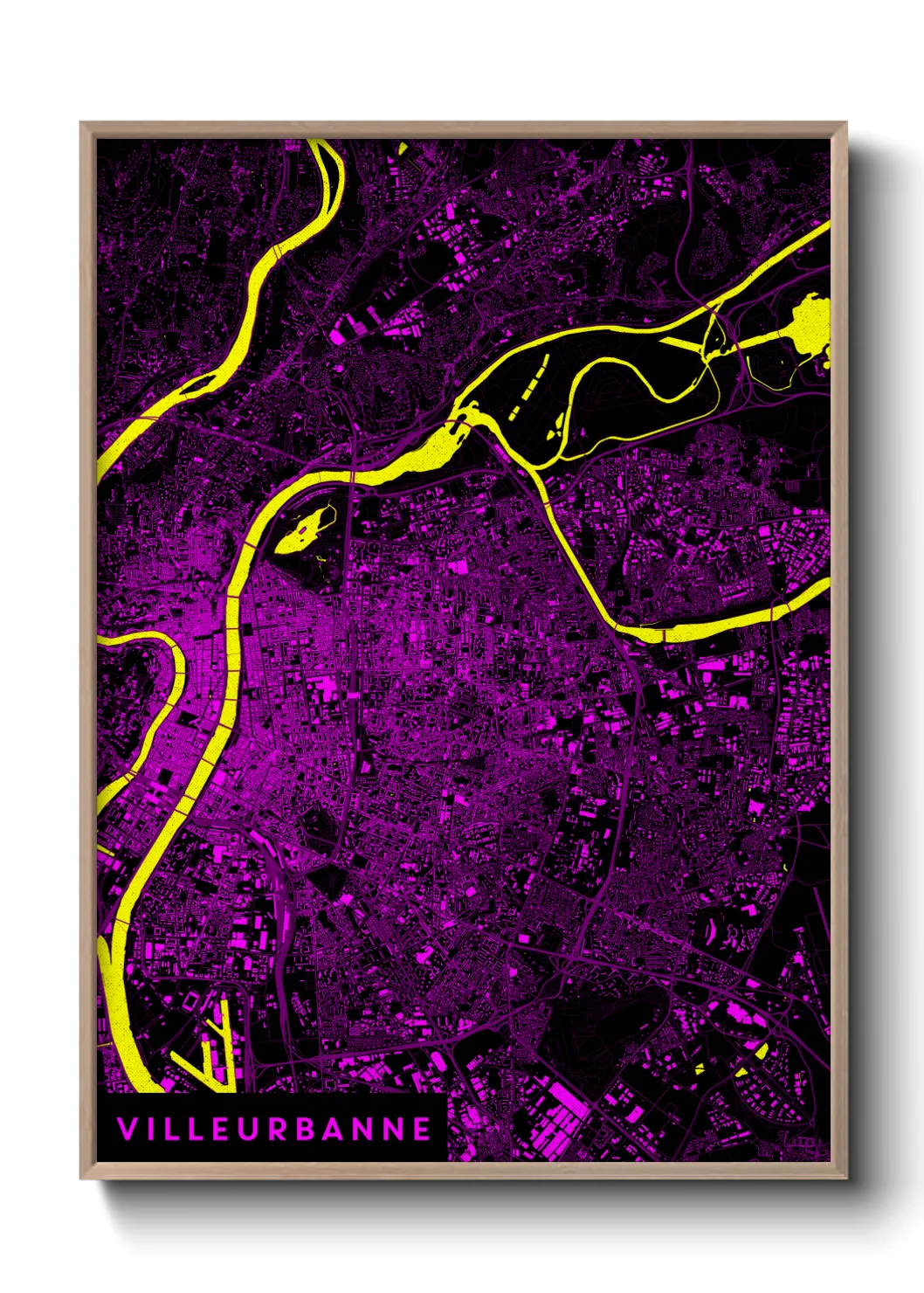 Un poster carteVilleurbanne