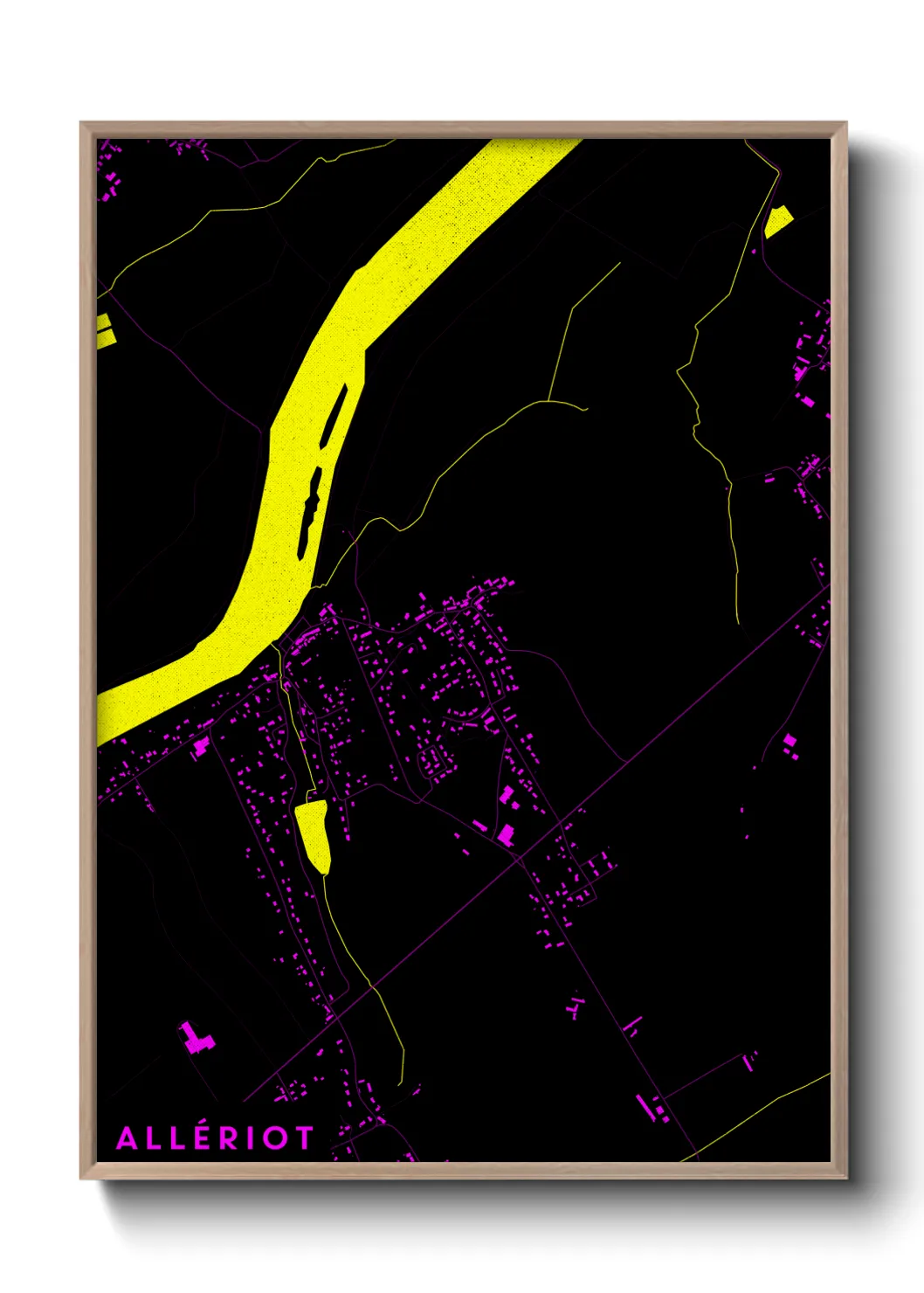 Une affiche de carte sur Allériot