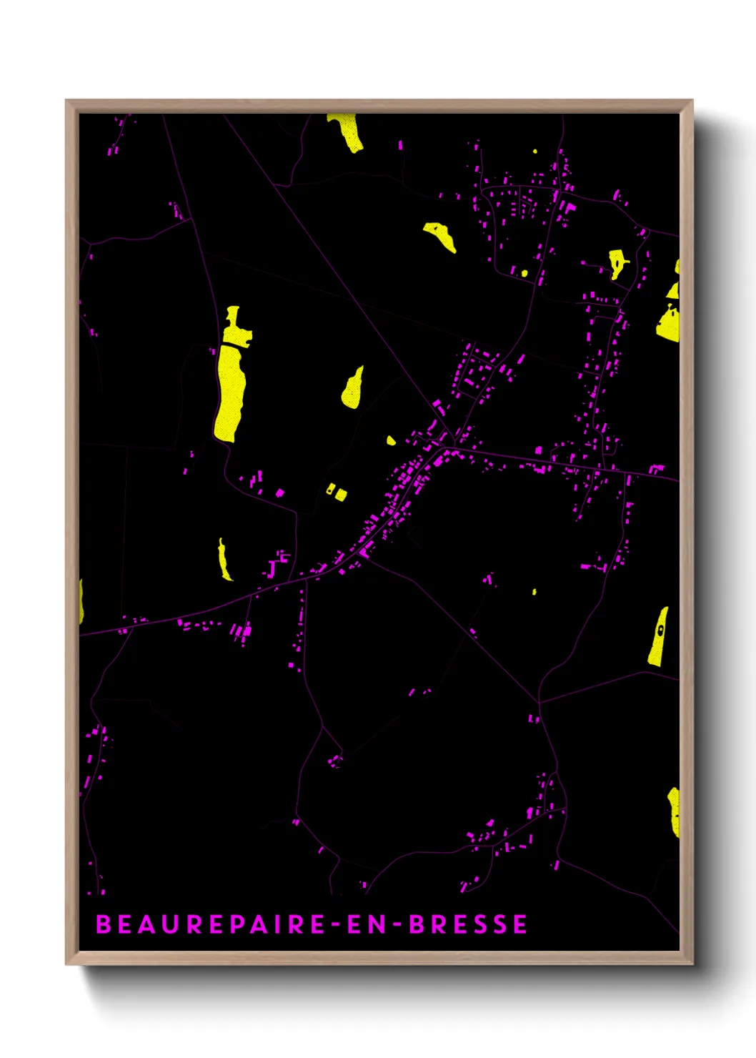 Un poster carteBeaurepaire-en-Bresse